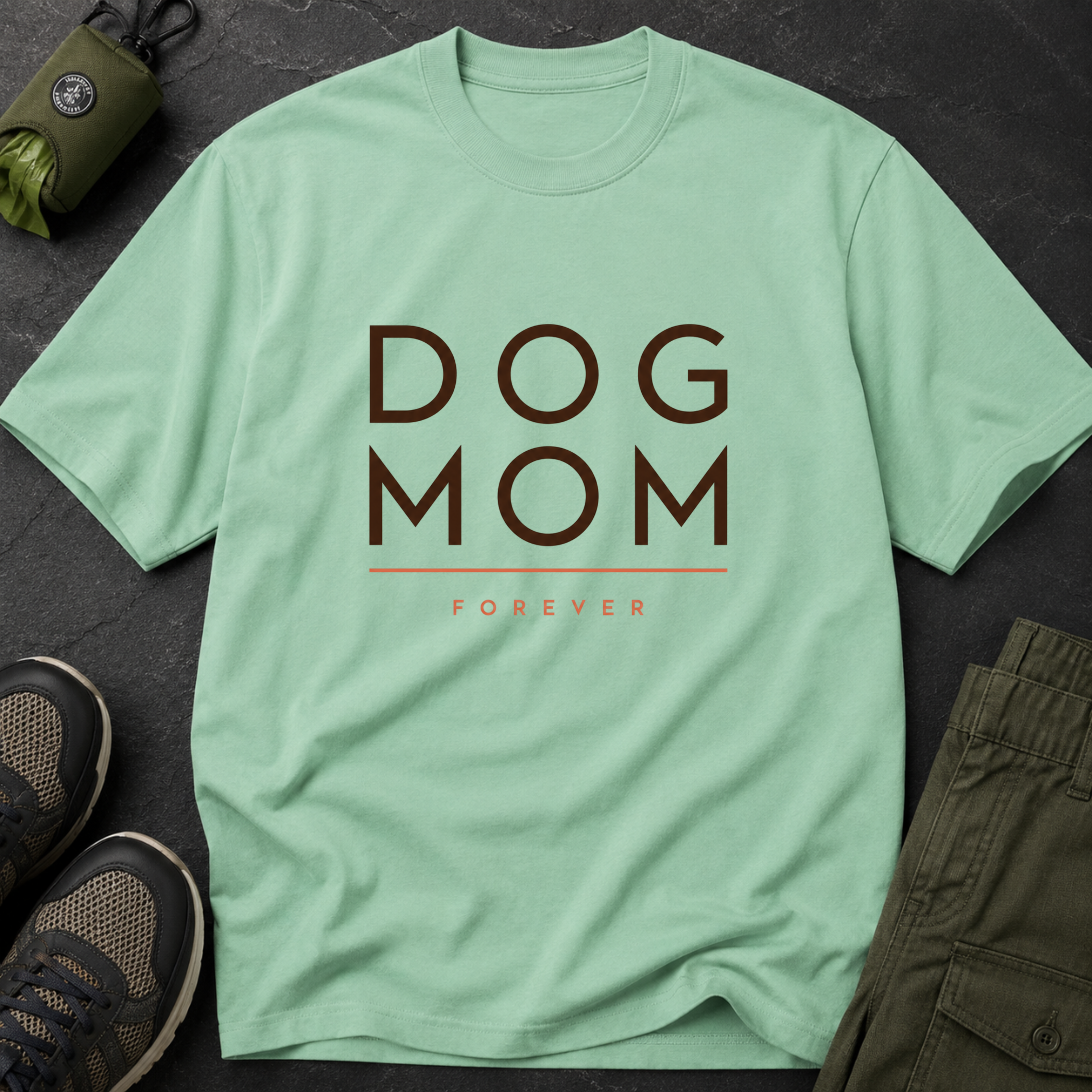 Snago T-Shirt DOG MOM FOREVER Dog and Cat Tees for Pet Parents
