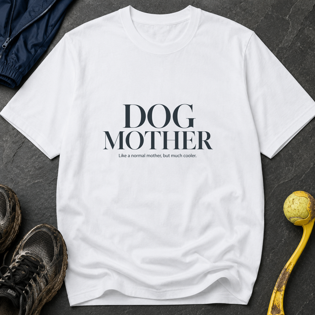 Snago T-Shirt DOG MOTHER - Like a normal mother, but much cooler. Dog and Cat Tees for Pet Parents