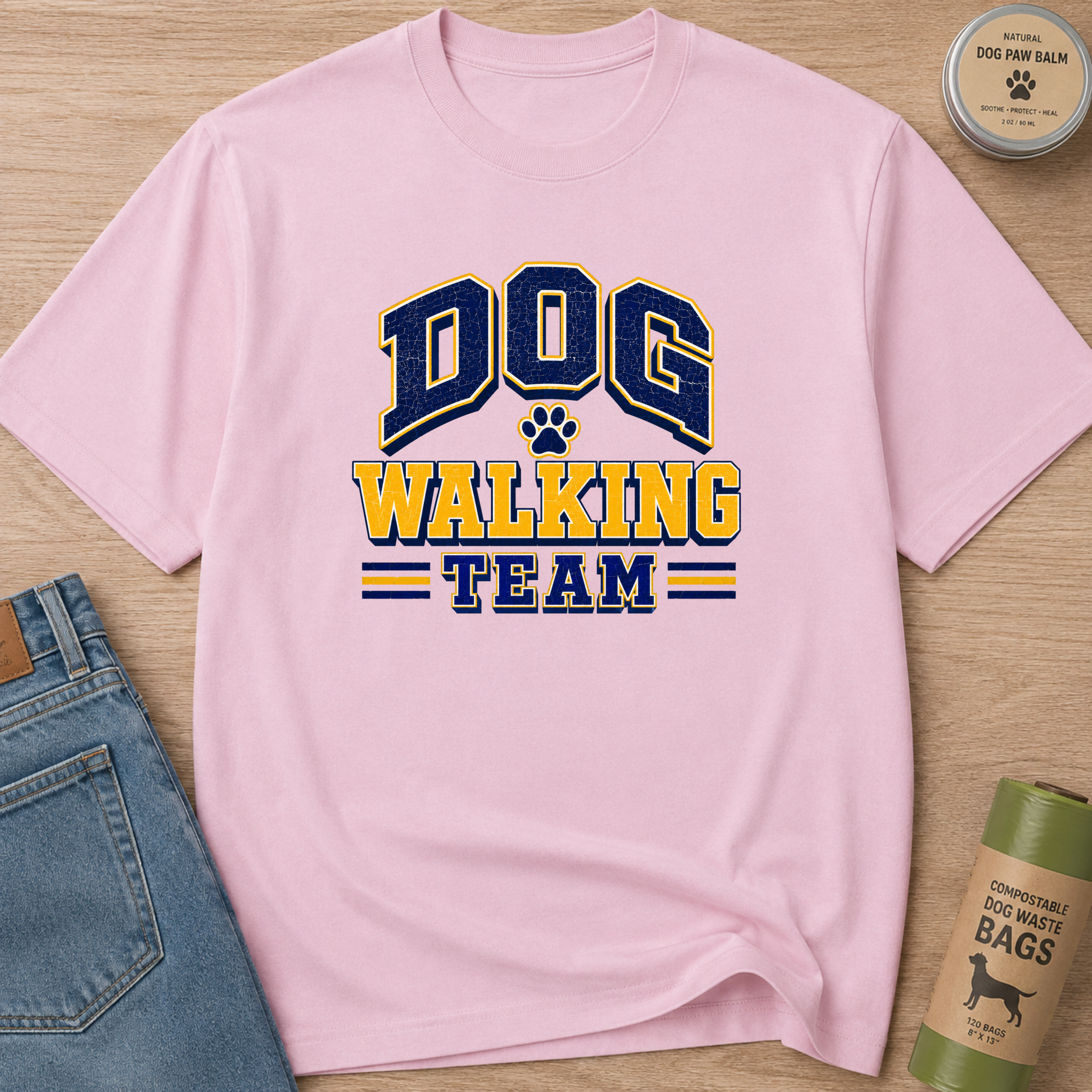 Snago T-Shirt Dog Walking Team Dog and Cat Tees for Pet Parents