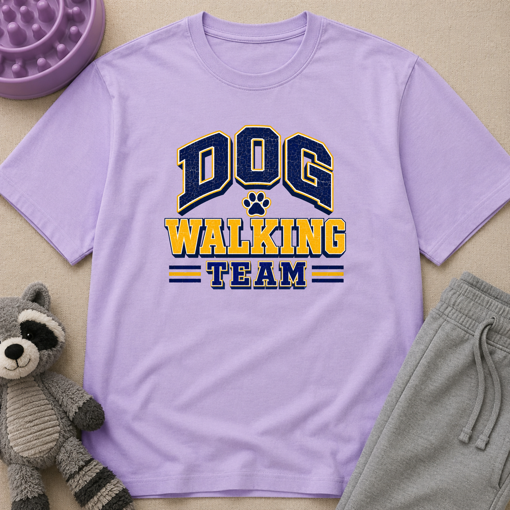 Snago T-Shirt Dog Walking Team Dog and Cat Tees for Pet Parents