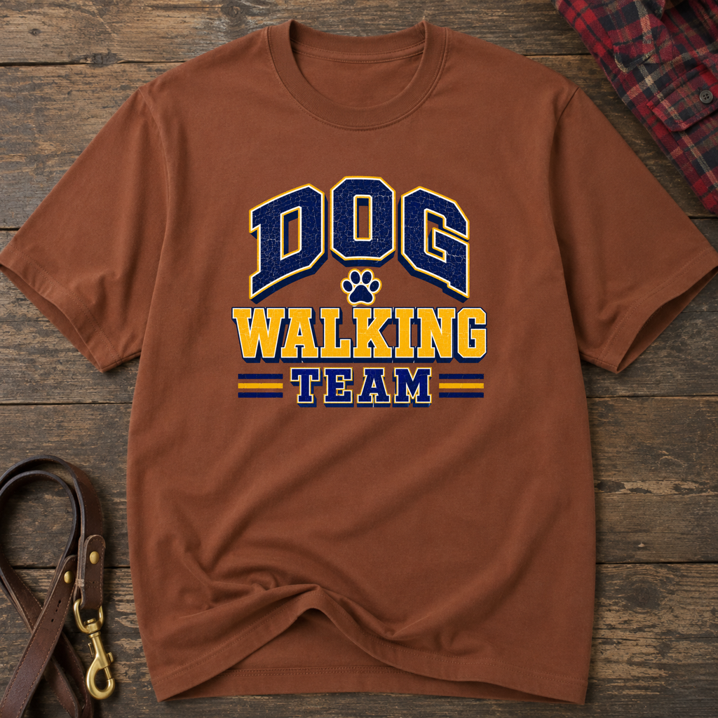 Snago T-Shirt Dog Walking Team Dog and Cat Tees for Pet Parents