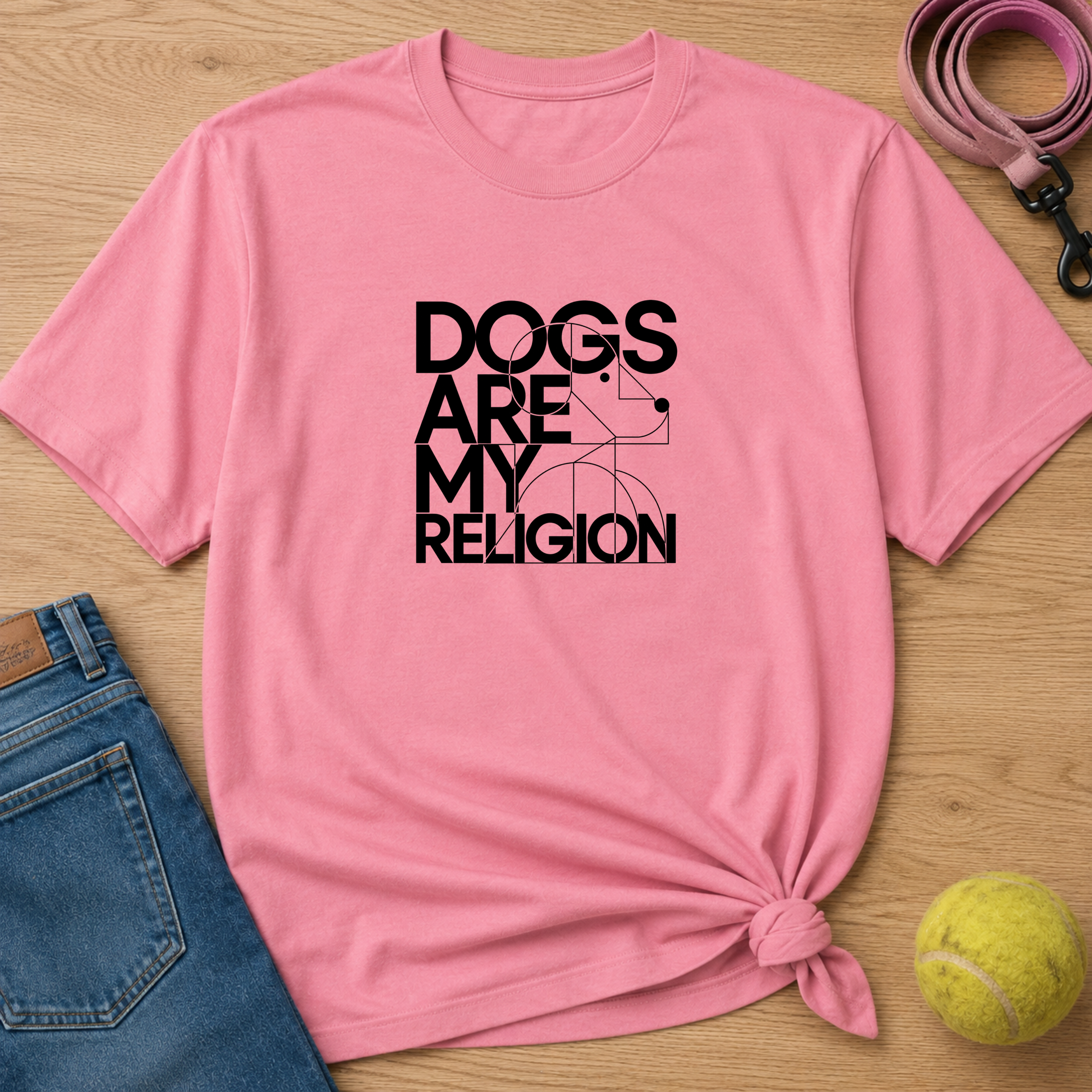 Snago T-Shirt Dogs Are My Religion Dog and Cat Tees for Pet Parents