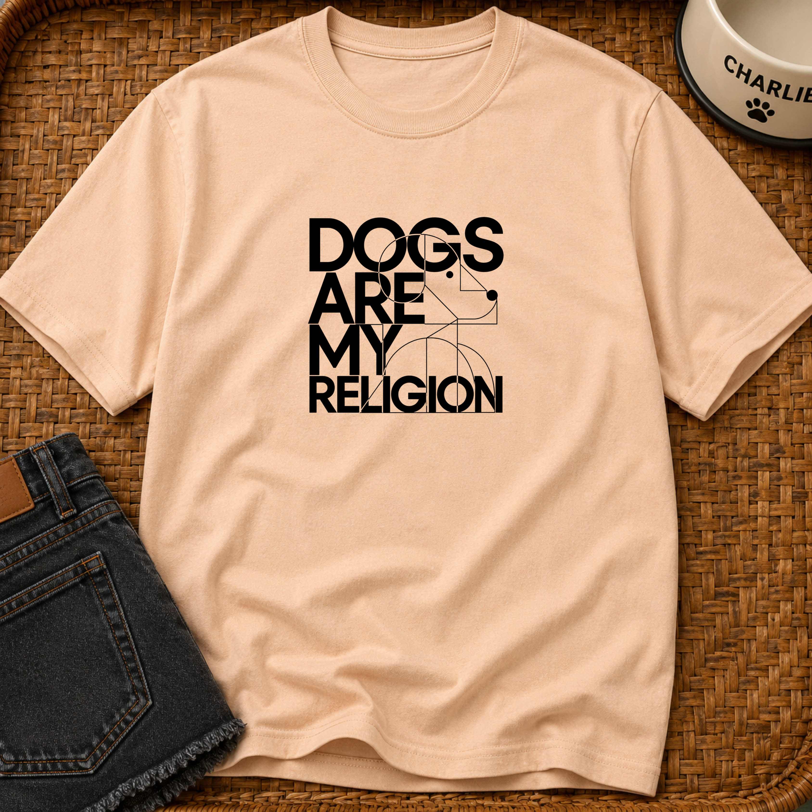 Snago T-Shirt Dogs Are My Religion Dog and Cat Tees for Pet Parents