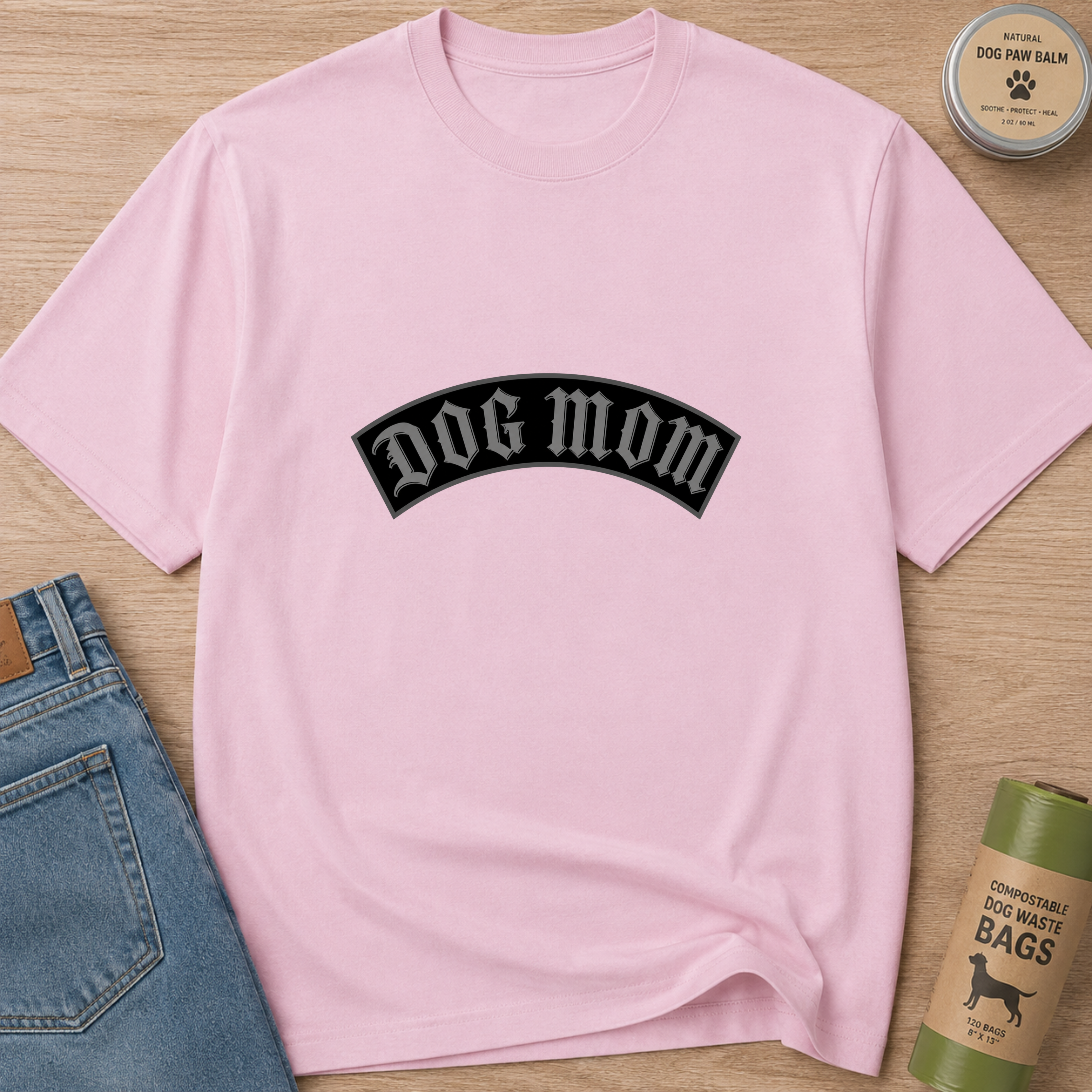 Snago T-Shirt DOM MOM - Gothic Dog and Cat Tees for Pet Parents