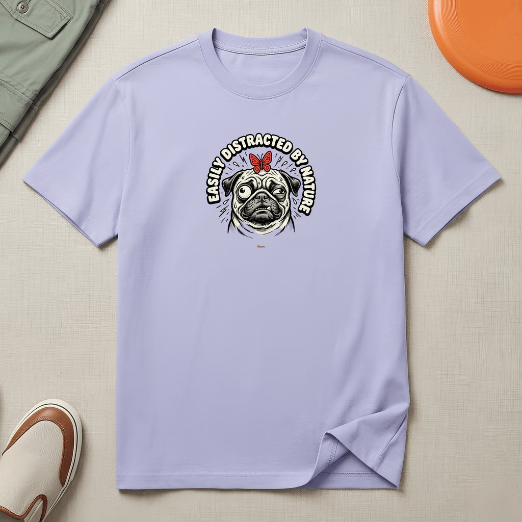 Snago T-Shirt Easily Distracted By Nature Dog and Cat Tees for Pet Parents