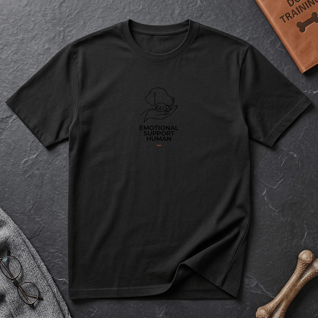 Snago T-Shirt Emotional Support 'Human' II Dog and Cat Tees for Pet Parents