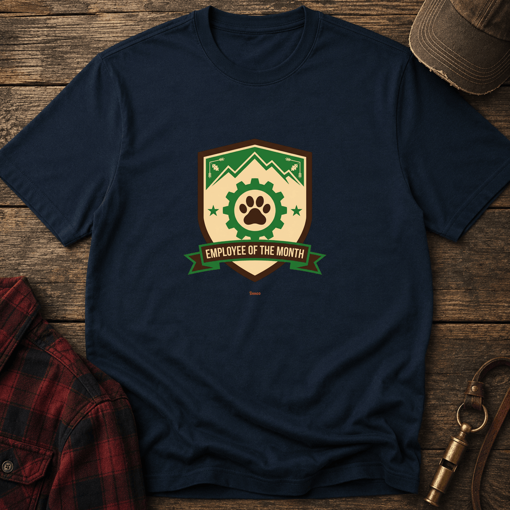 Snago T-Shirt Employee Of The Month II Dog and Cat Tees for Pet Parents