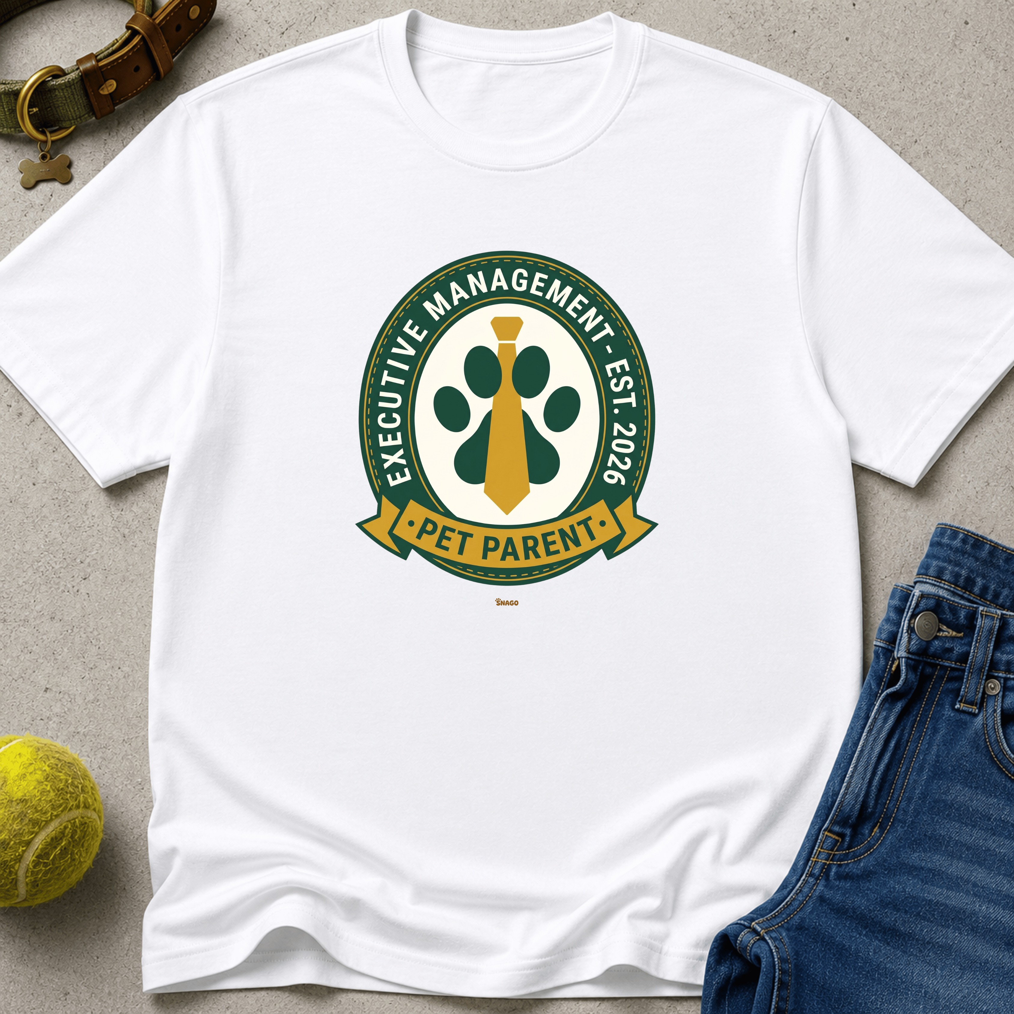 Snago T-Shirt Executive Management - Pet Parent Dog and Cat Tees for Pet Parents