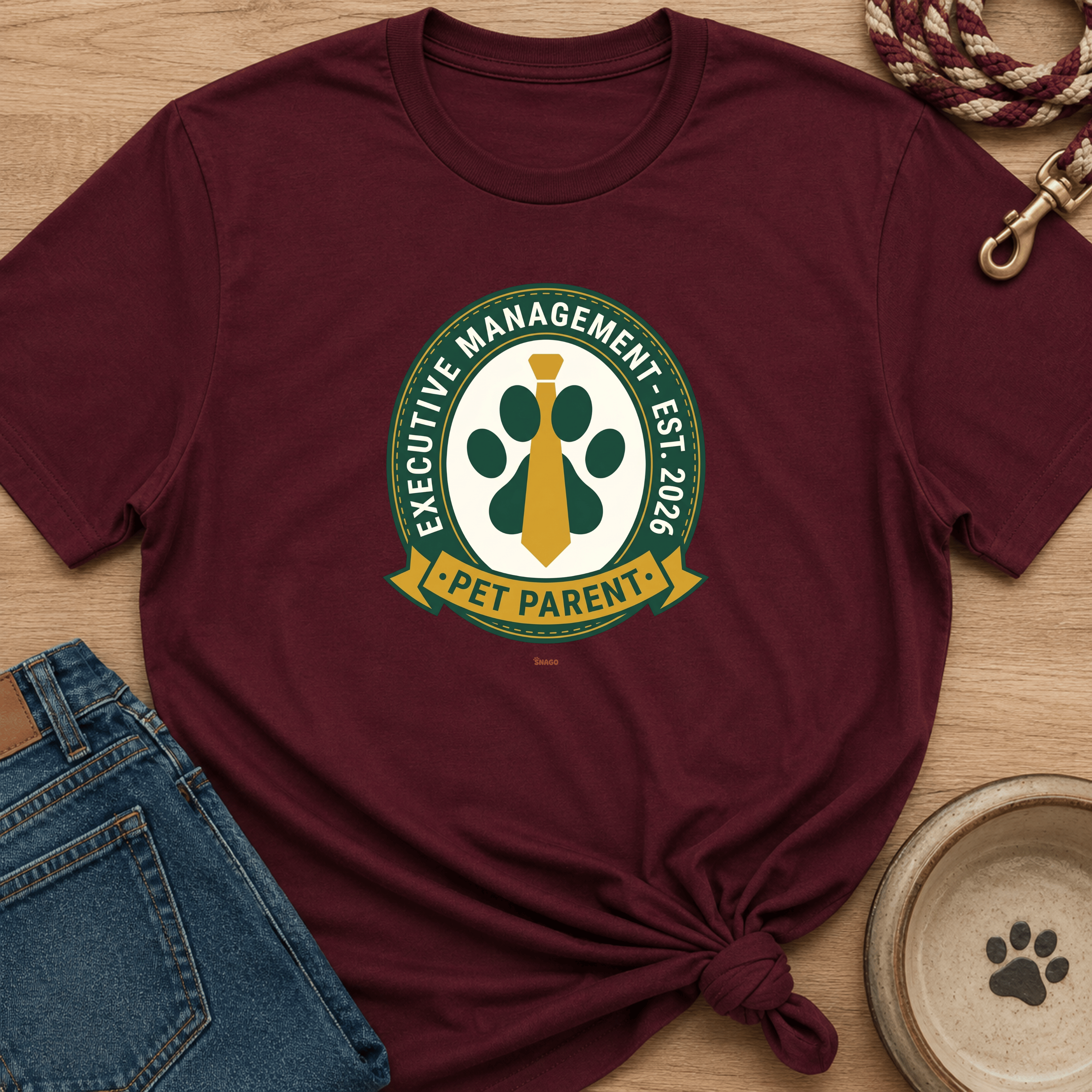 Snago T-Shirt Executive Management - Pet Parent Dog and Cat Tees for Pet Parents