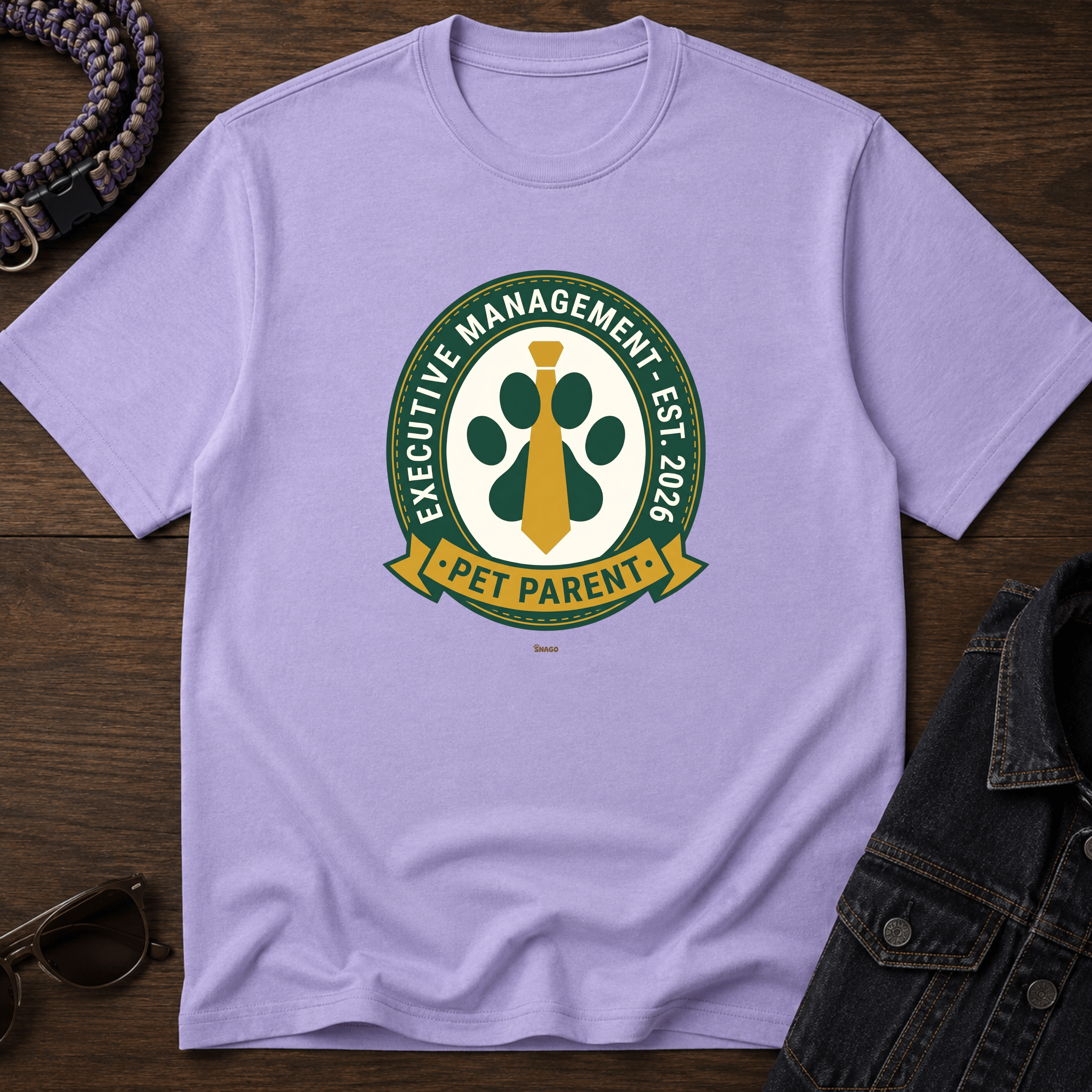 Snago T-Shirt Executive Management - Pet Parent Dog and Cat Tees for Pet Parents