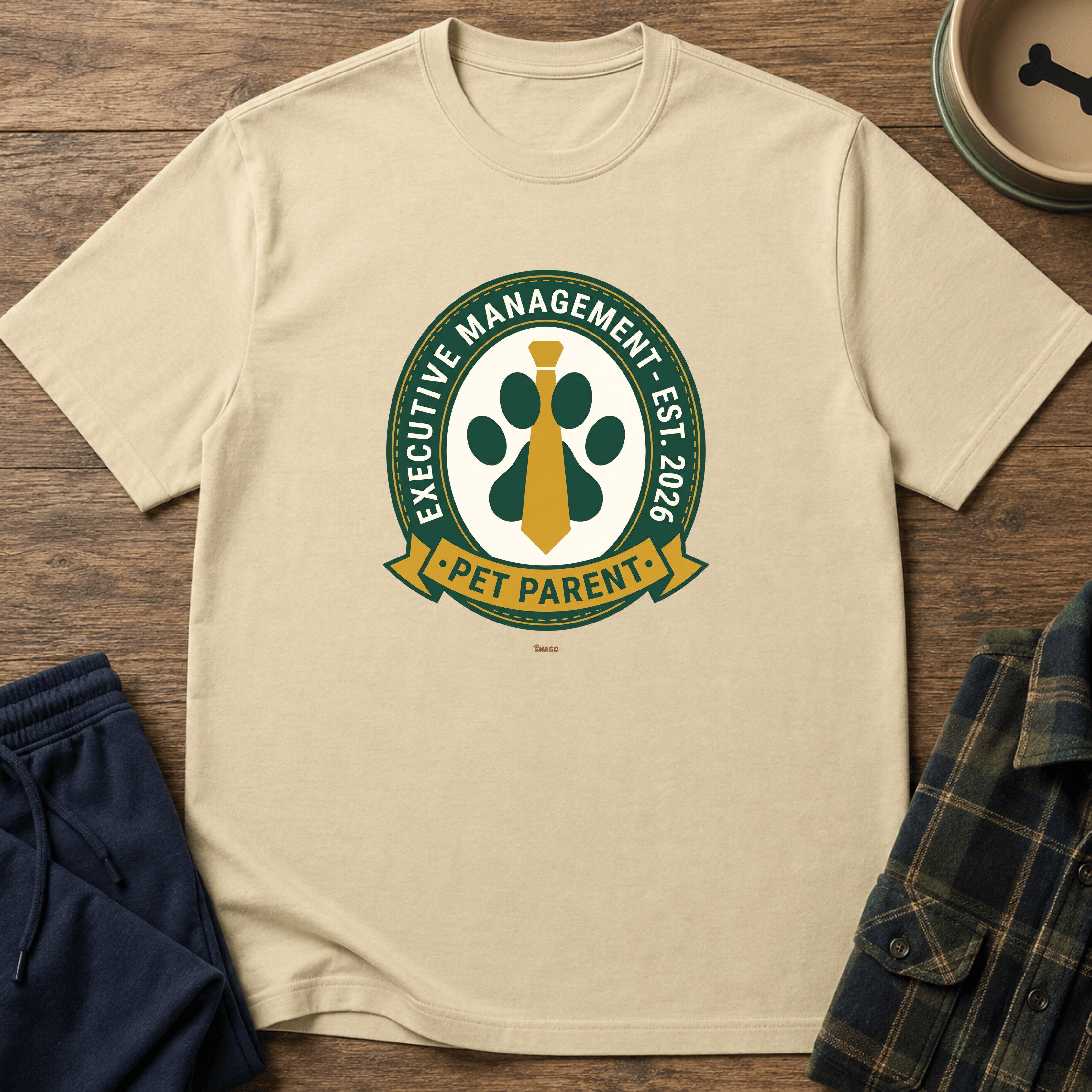 Snago T-Shirt Executive Management - Pet Parent Dog and Cat Tees for Pet Parents
