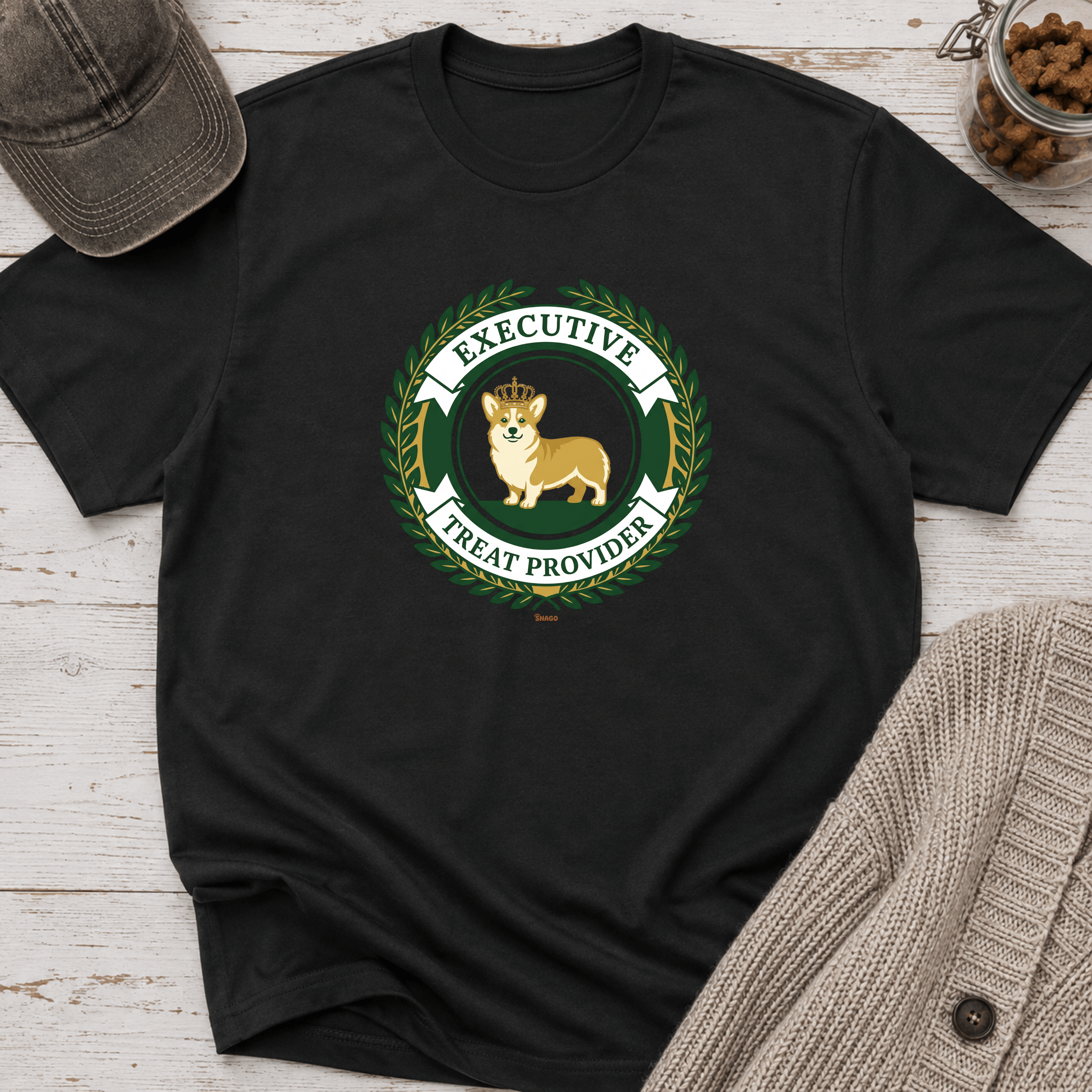 Snago T-Shirt Executive Treat Provider Dog and Cat Tees for Pet Parents