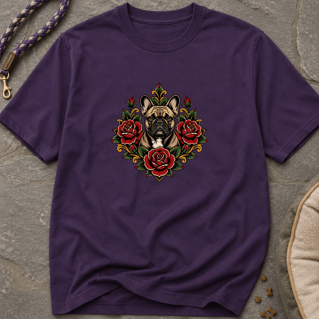 Snago T-Shirt Pugs & Flowers Dog and Cat Tees for Pet Parents