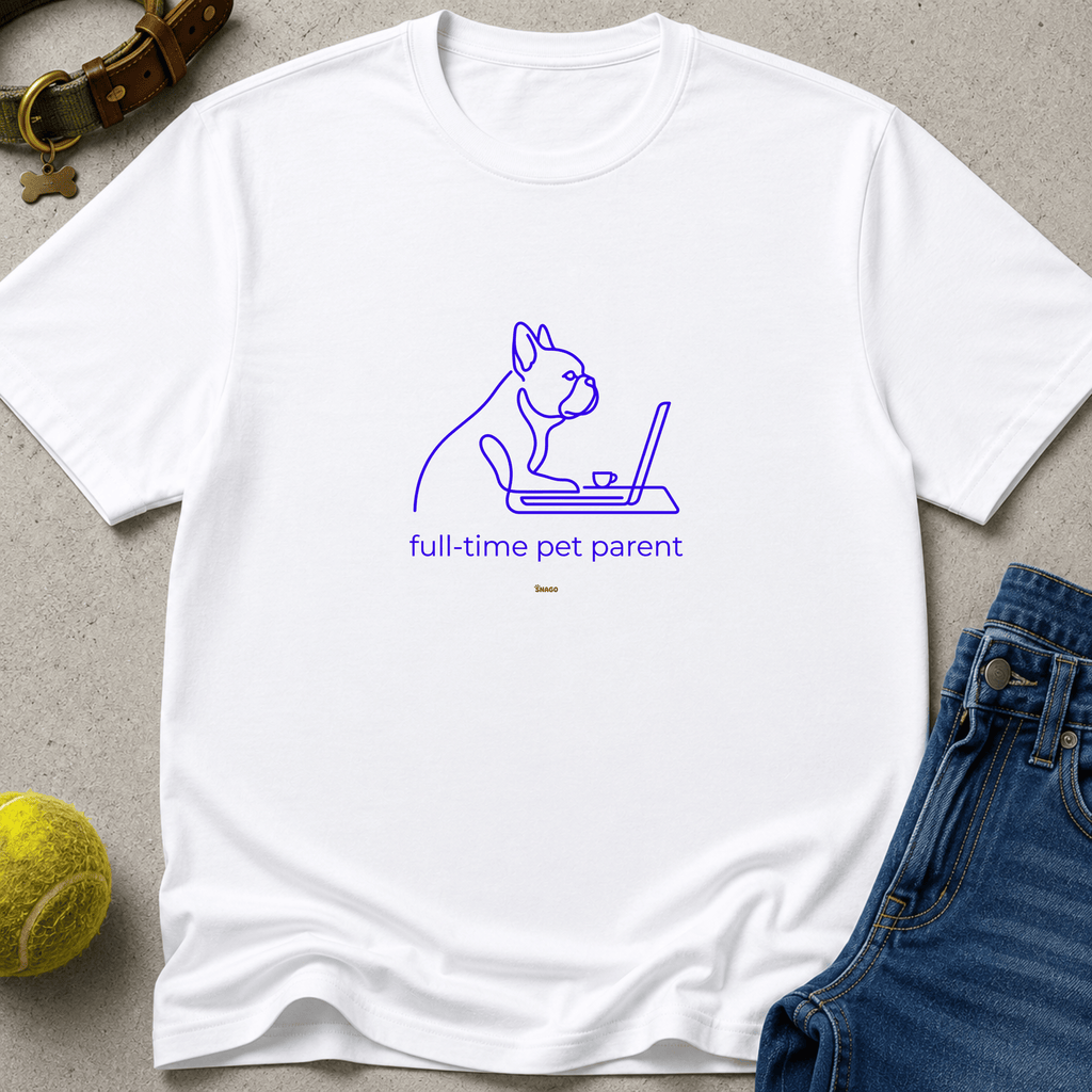 Snago T-Shirt Full Time Pet Parent Dog and Cat Tees for Pet Parents