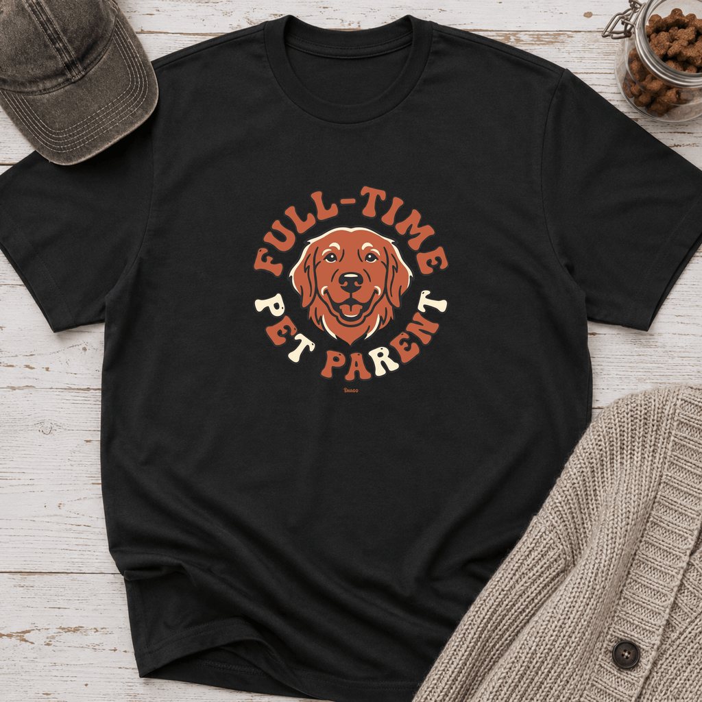 Snago T-Shirt Full-Time Pet Parent Dog and Cat Tees for Pet Parents