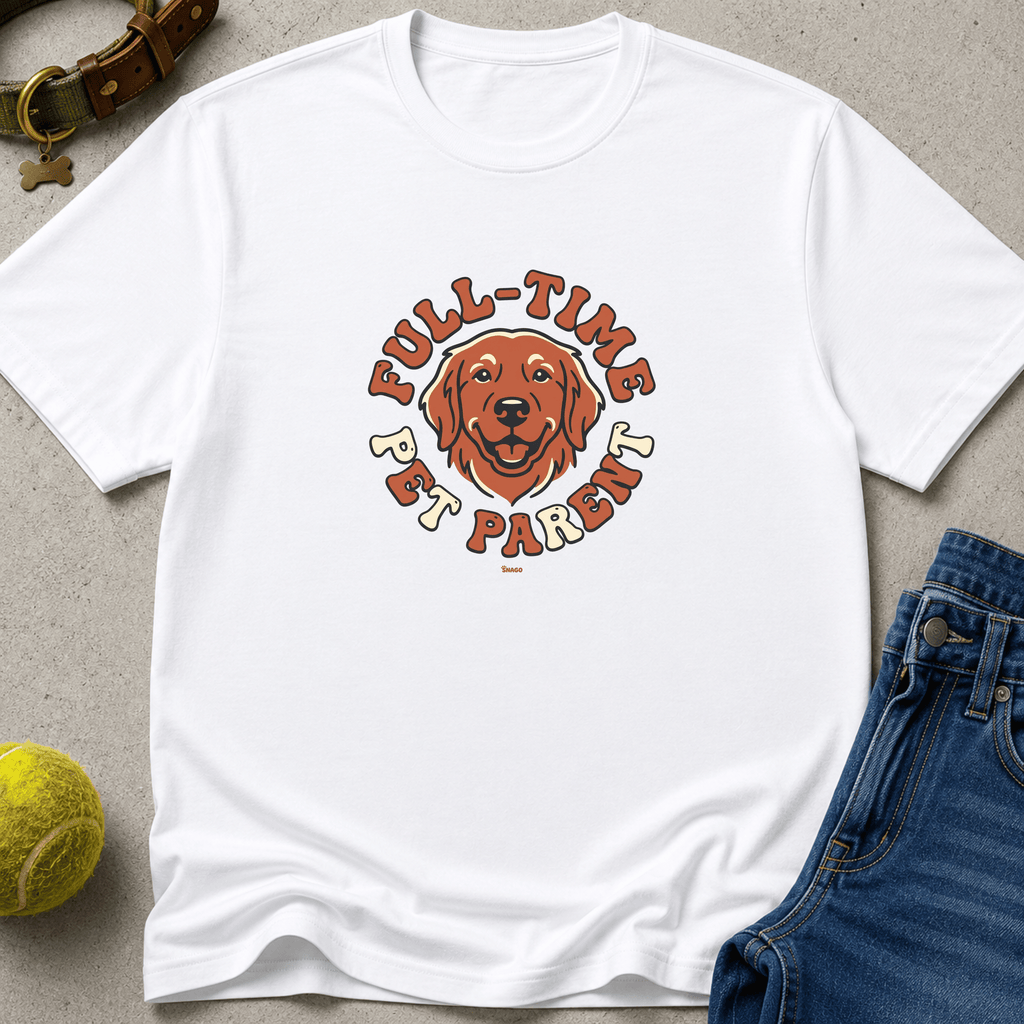 Snago T-Shirt Full-Time Pet Parent Dog and Cat Tees for Pet Parents