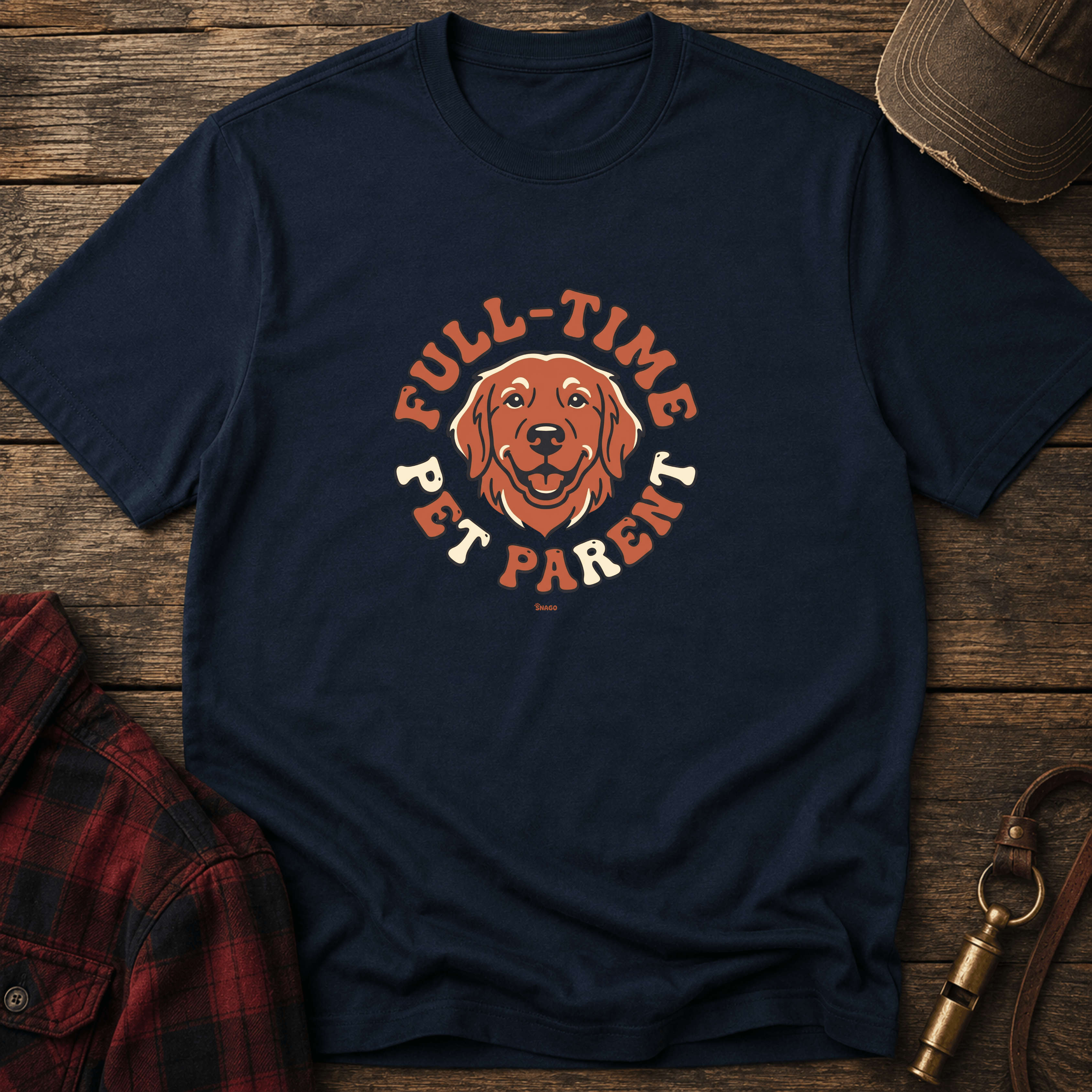 Snago T-Shirt Full-Time Pet Parent Dog and Cat Tees for Pet Parents