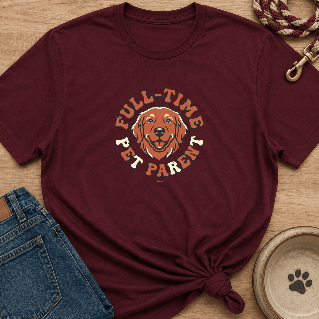 Snago T-Shirt Full-Time Pet Parent Dog and Cat Tees for Pet Parents
