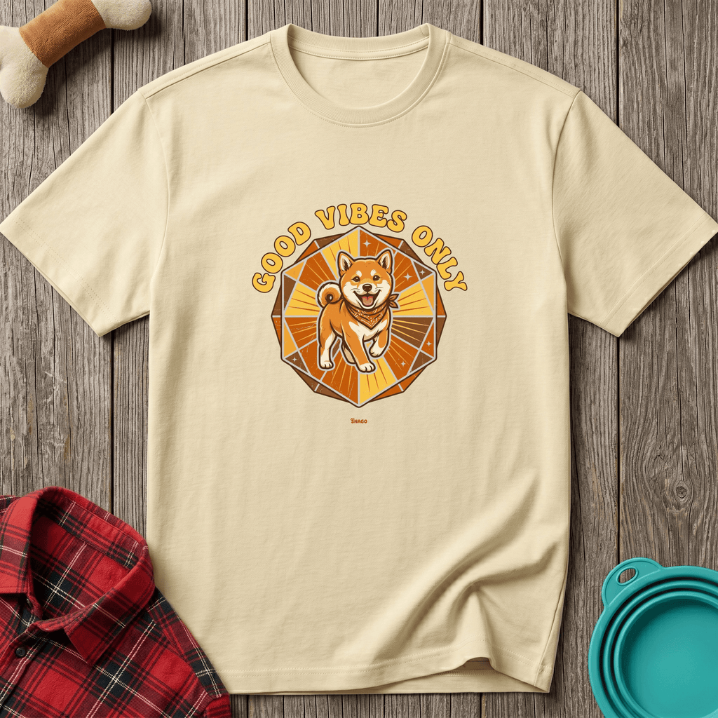 Snago T-Shirt Good Vibes Only Dog and Cat Tees for Pet Parents