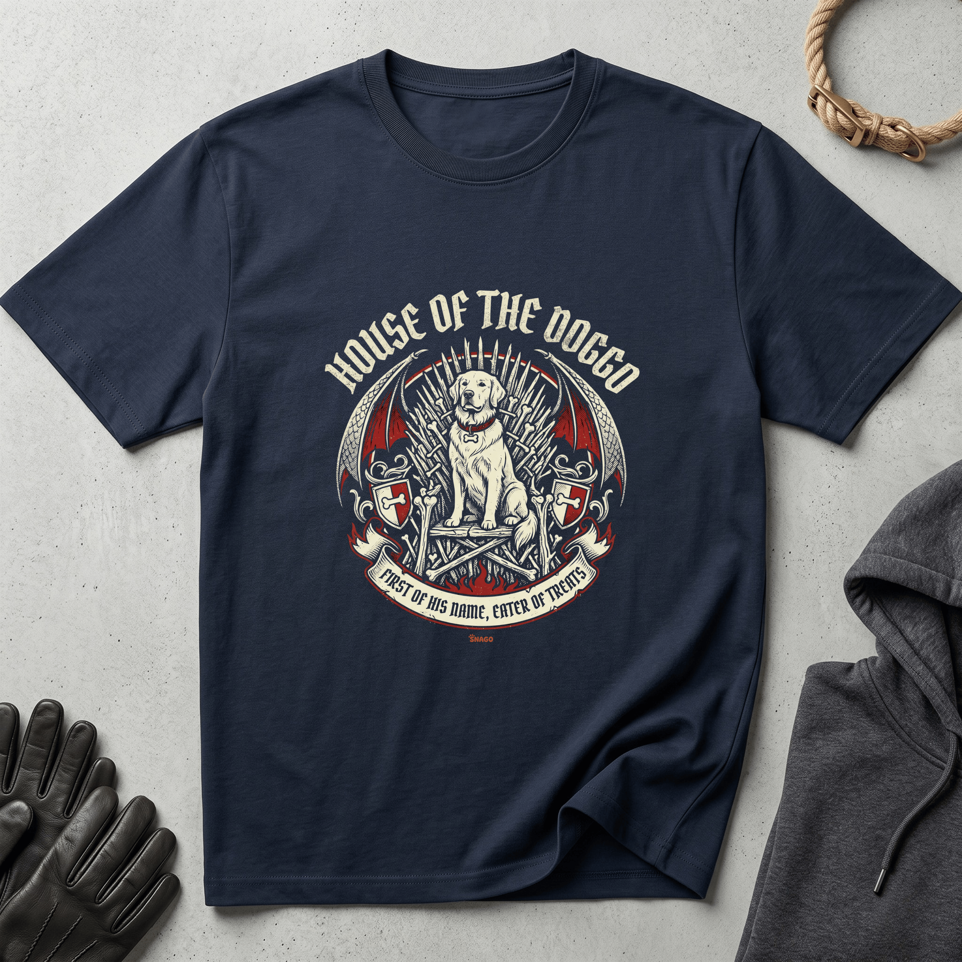 Snago T-Shirt House Of The Doggo Dog and Cat Tees for Pet Parents