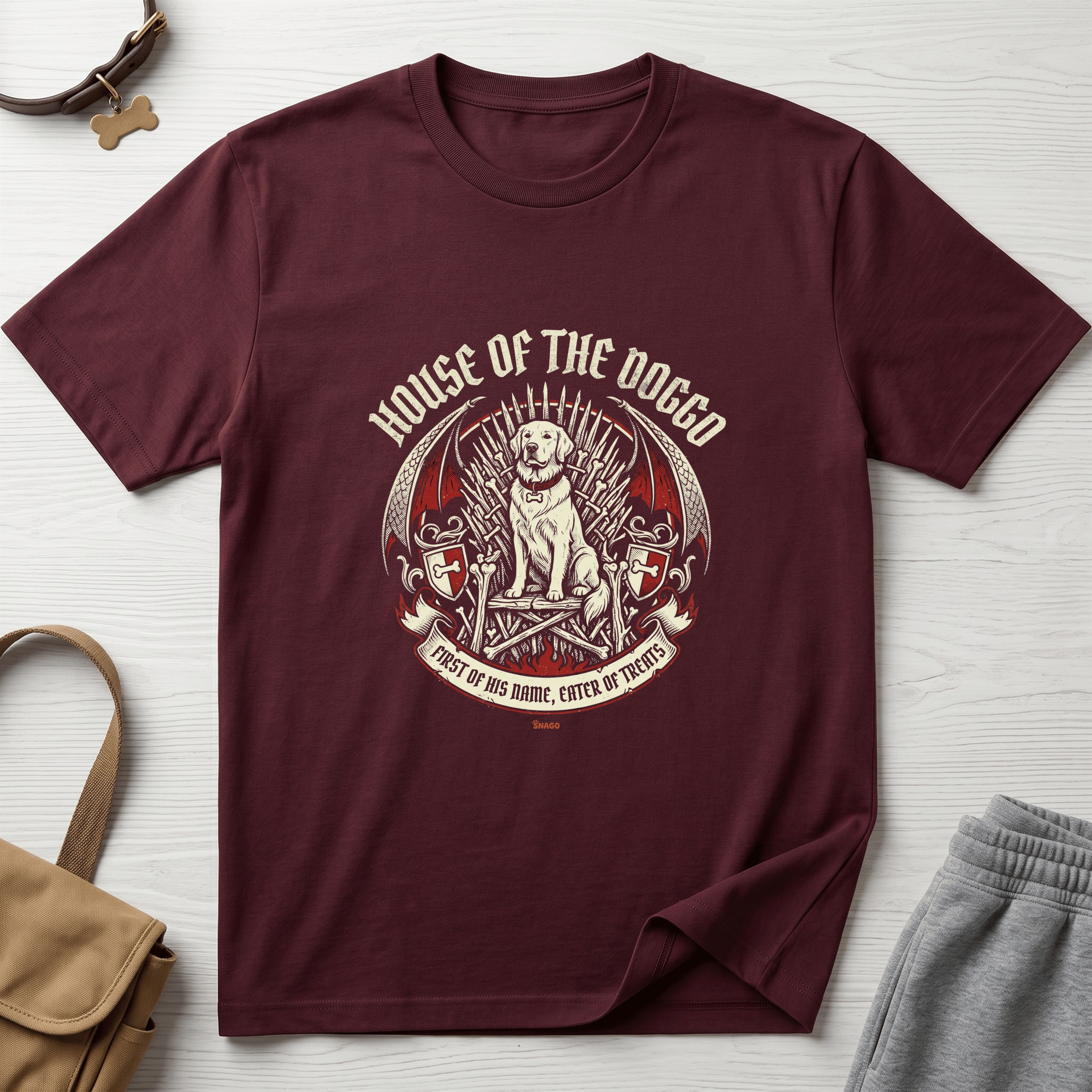 Snago T-Shirt House Of The Doggo Dog and Cat Tees for Pet Parents