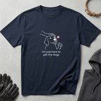 Snago T-Shirt I'am Just Here To Pet The Dogs Dog and Cat Tees for Pet Parents