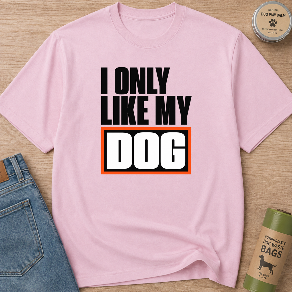 Snago T-Shirt I Like My DOG Dog and Cat Tees for Pet Parents