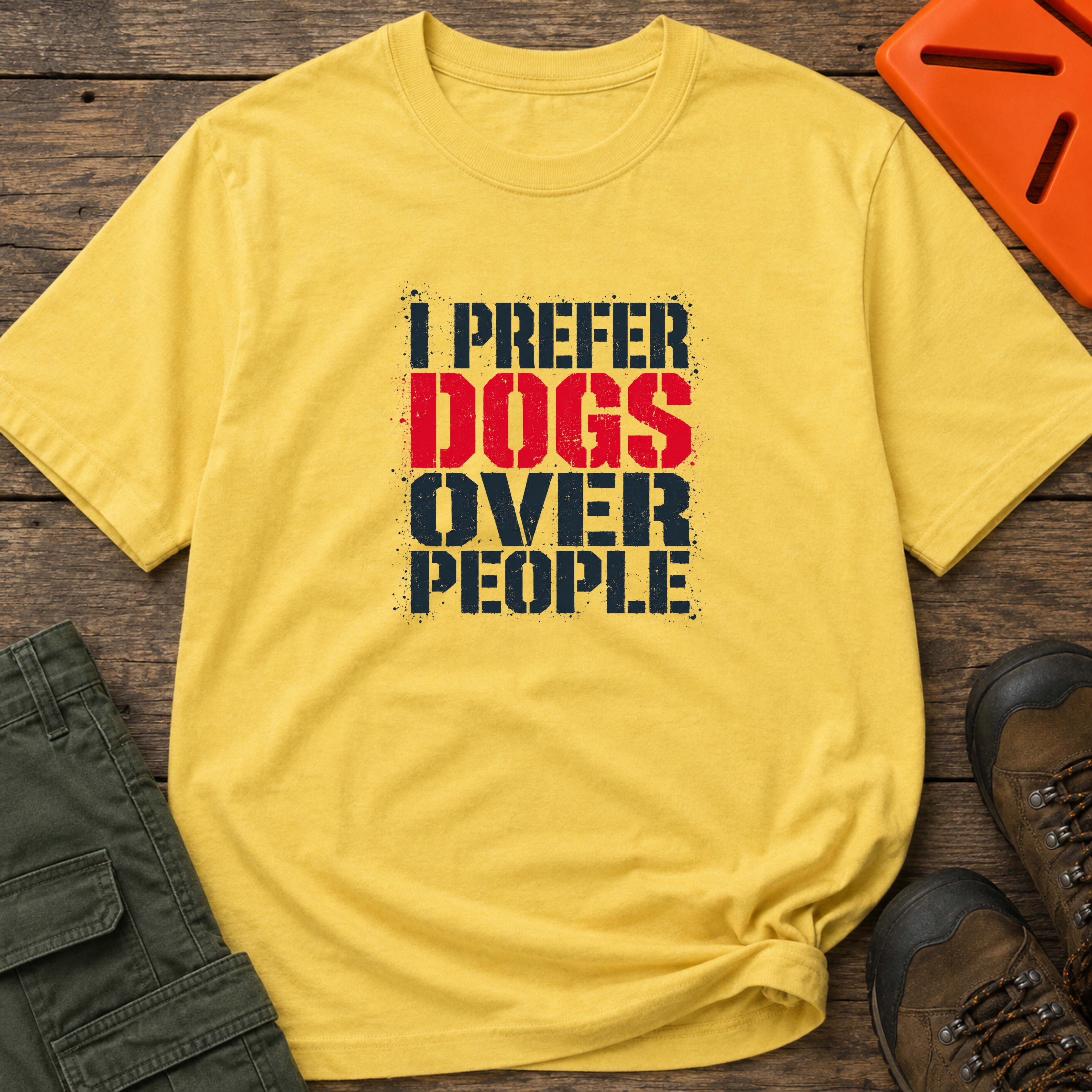 Snago T-Shirt I Prefer Dogs Over People Dog and Cat Tees for Pet Parents