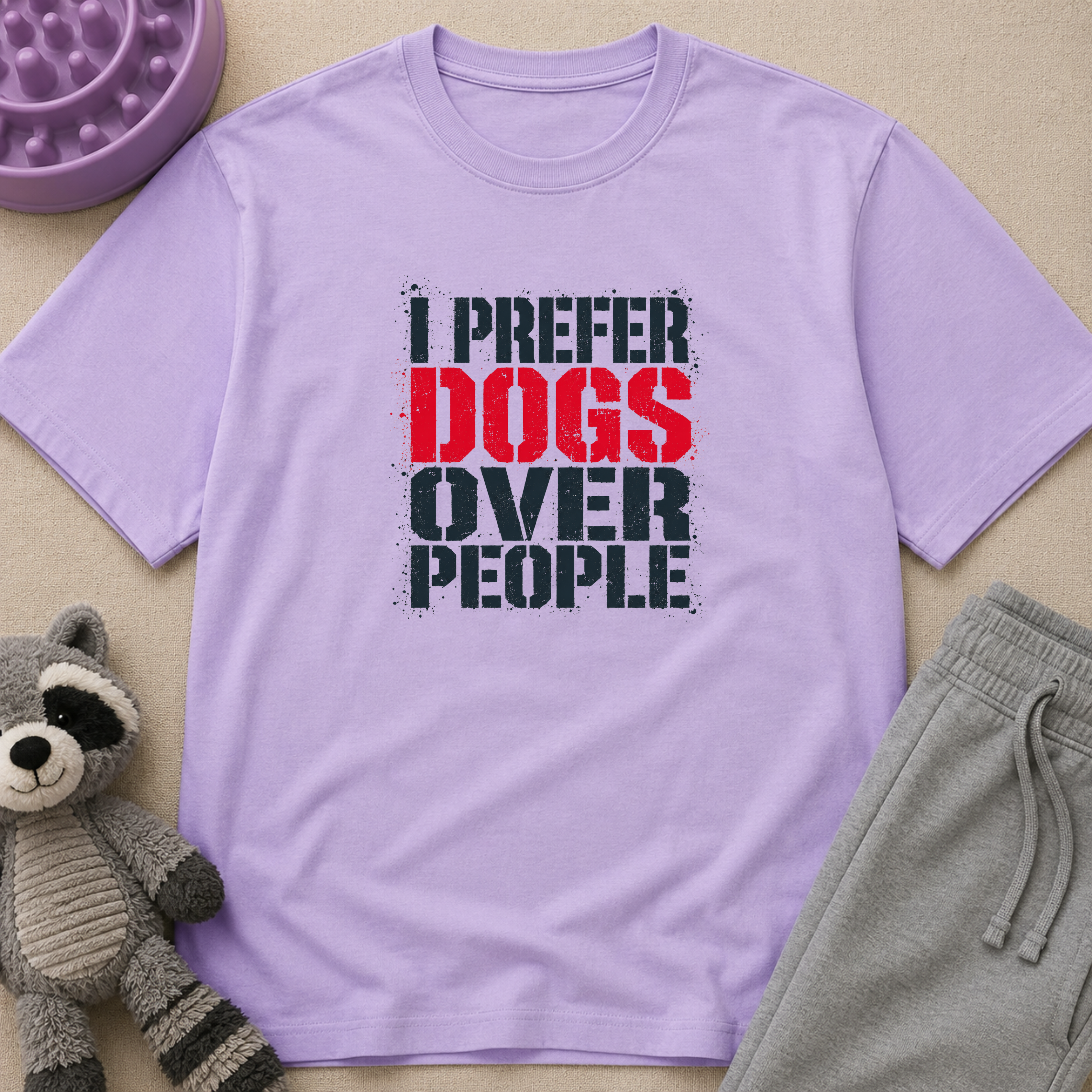 Snago T-Shirt I Prefer Dogs Over People Dog and Cat Tees for Pet Parents