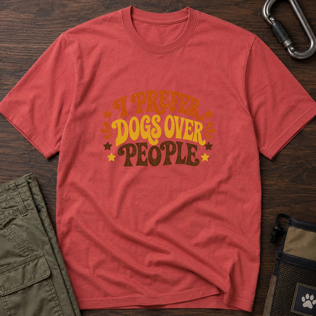 Snago T-Shirt I Prefer Dogs Over People Dog and Cat Tees for Pet Parents