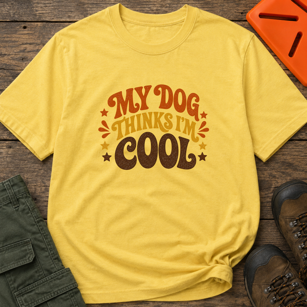 Snago T-Shirt My Dog Thinks I'm Cool Dog and Cat Tees for Pet Parents