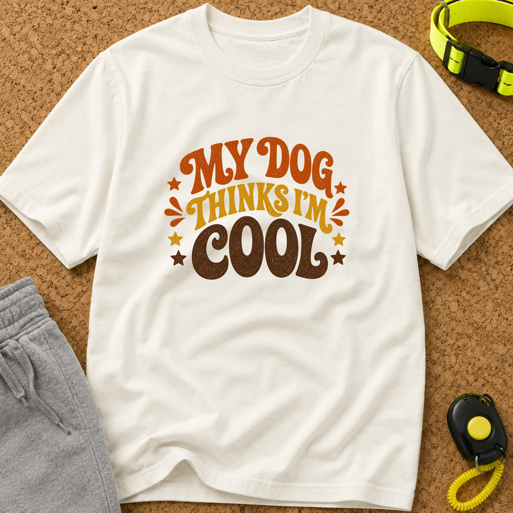 Snago T-Shirt My Dog Thinks I'm Cool Dog and Cat Tees for Pet Parents