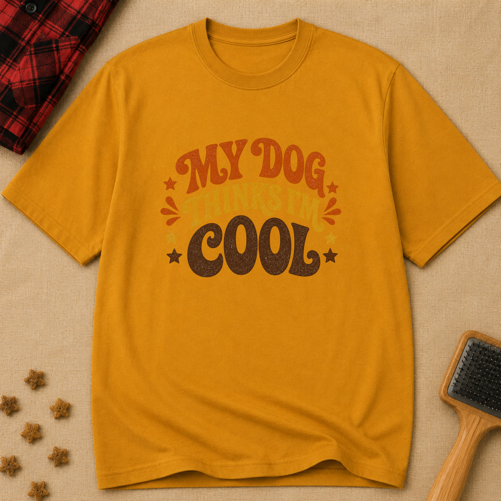Snago T-Shirt My Dog Thinks I'm Cool Dog and Cat Tees for Pet Parents