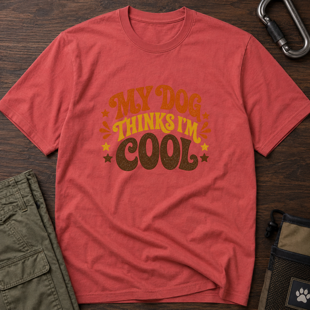 Snago T-Shirt My Dog Thinks I'm Cool Dog and Cat Tees for Pet Parents