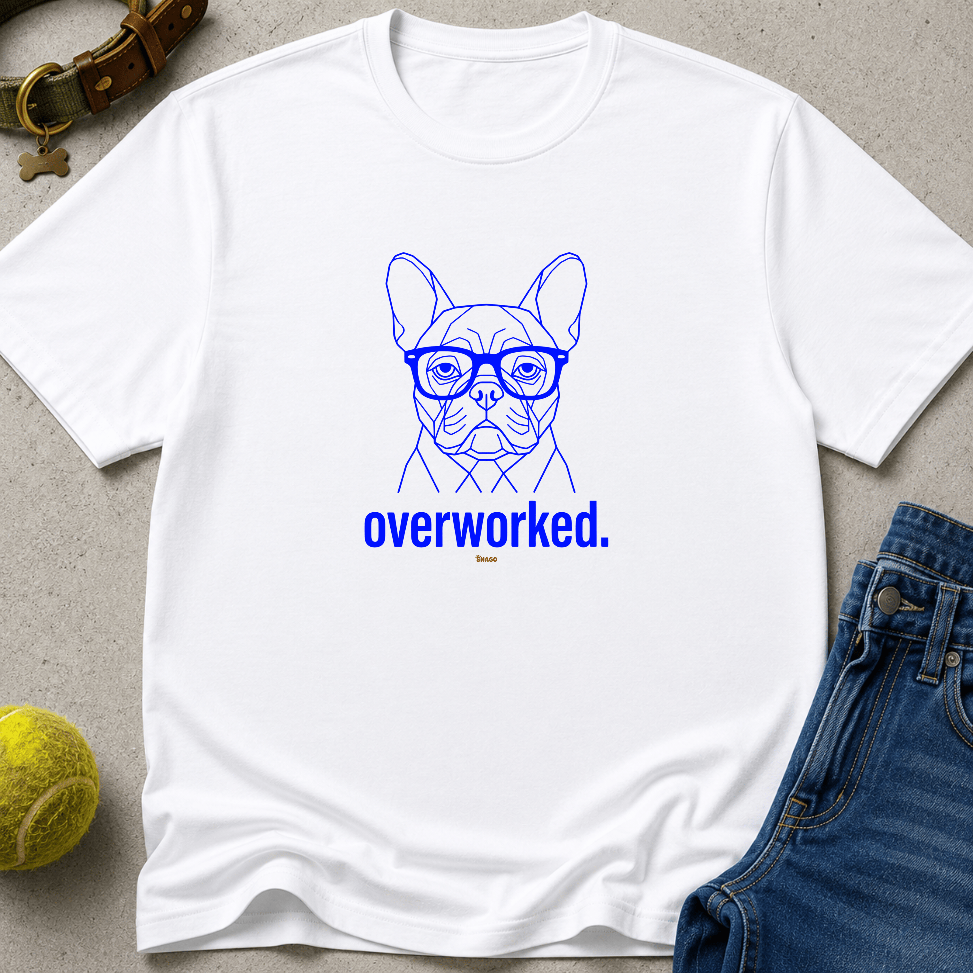 Snago T-Shirt overworked. Dog and Cat Tees for Pet Parents