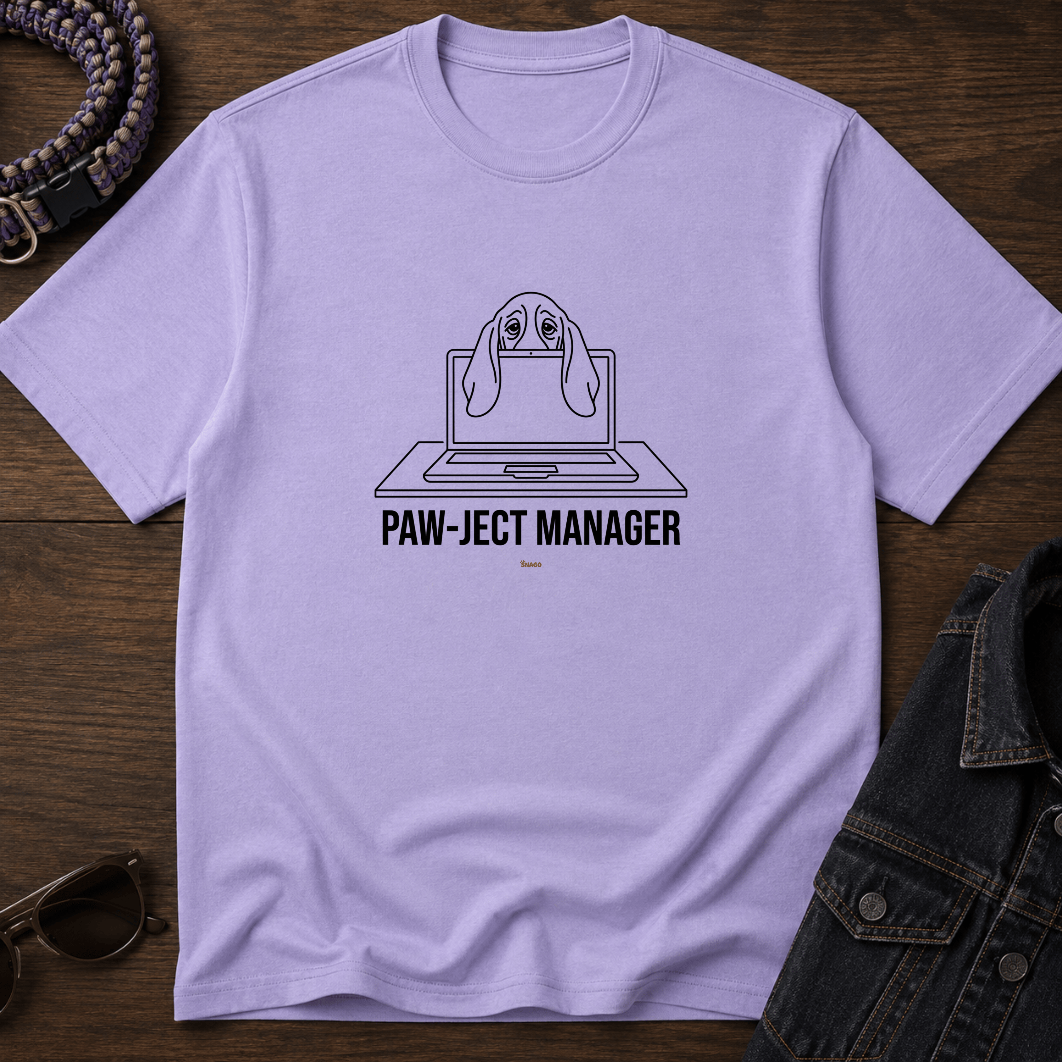 Snago T-Shirt PAW-JECT Manager Dog and Cat Tees for Pet Parents
