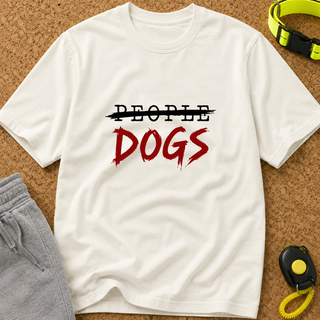 Snago T-Shirt People - No, Dogs - Yes Dog and Cat Tees for Pet Parents