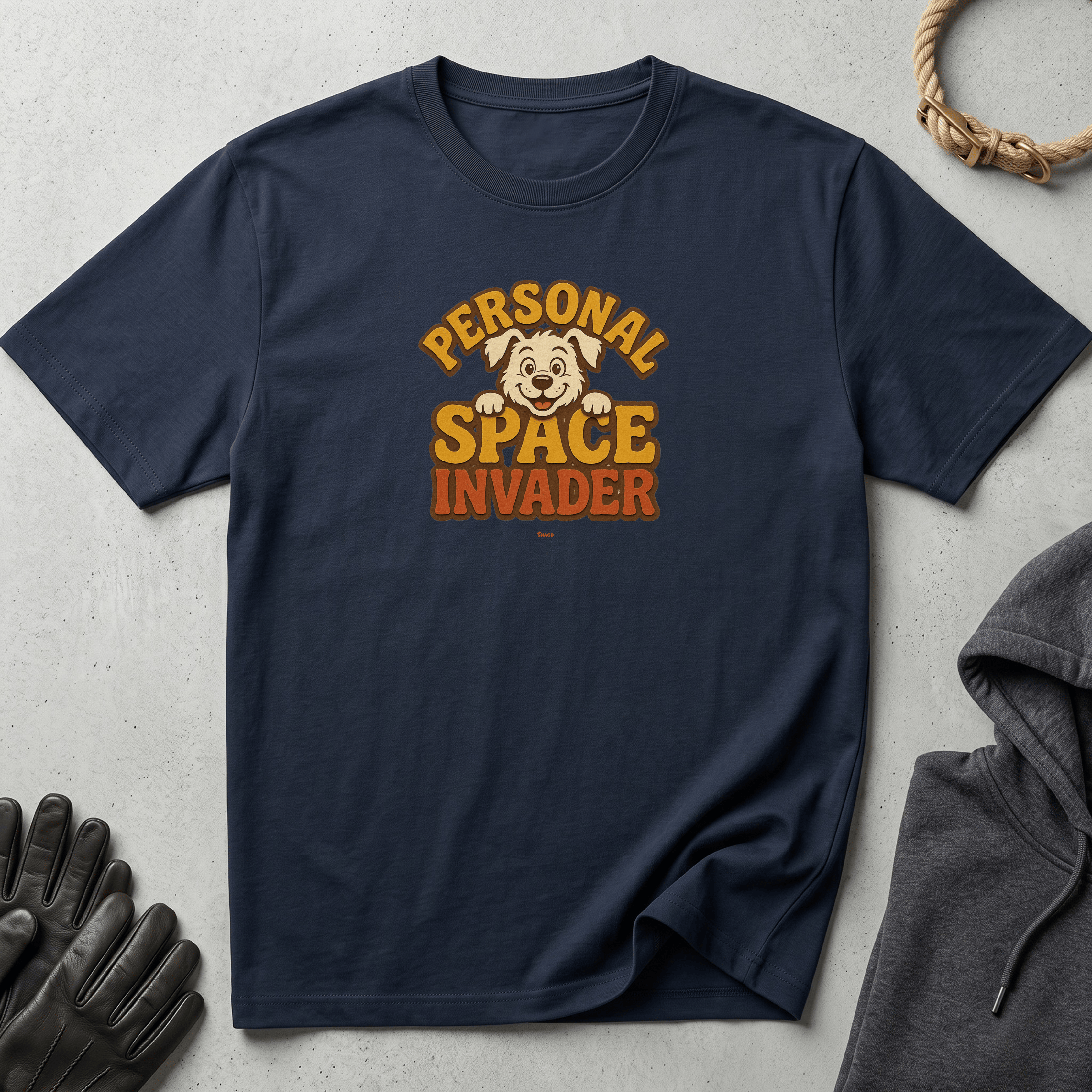 Snago T-Shirt Personal Space Invader Dog and Cat Tees for Pet Parents