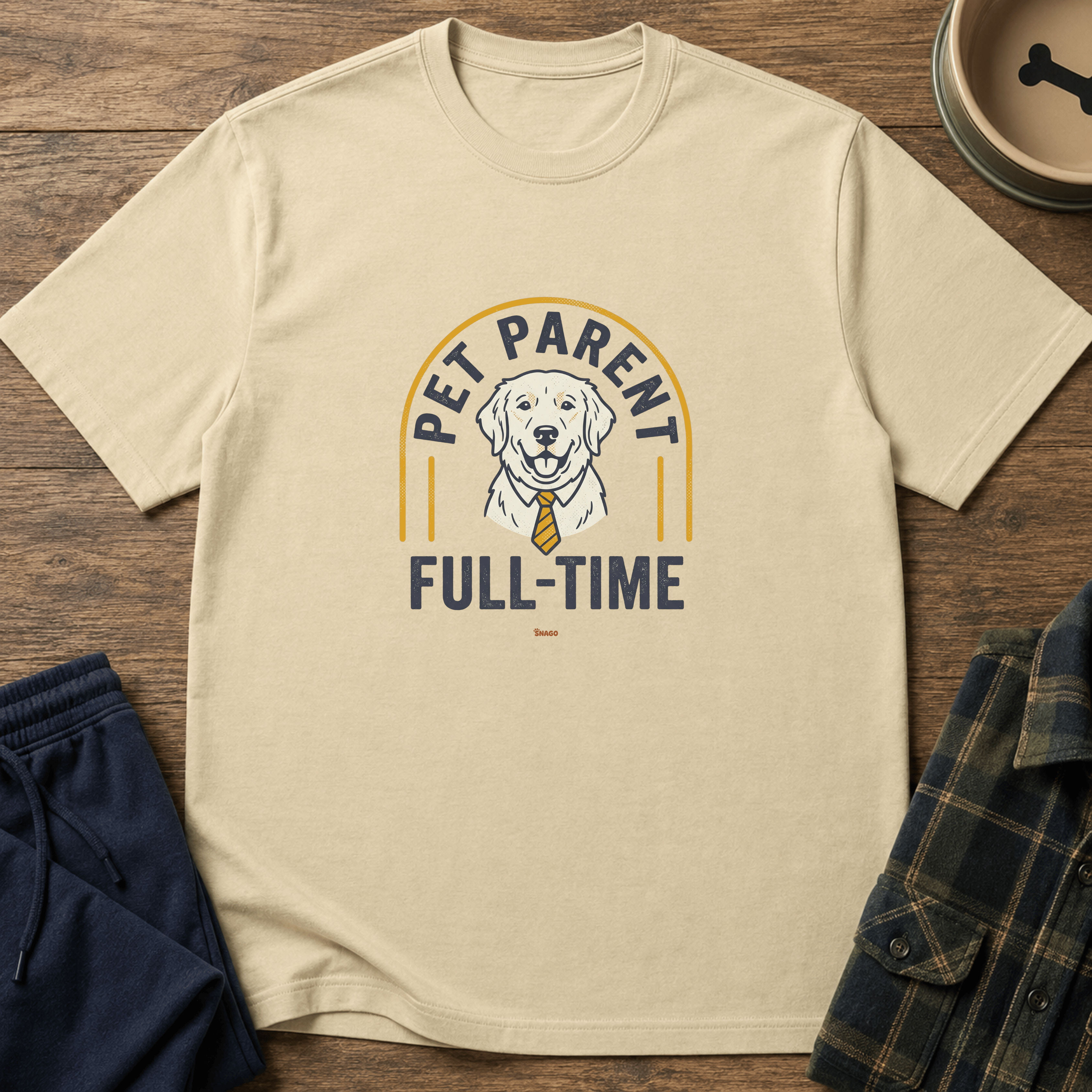 Snago T-Shirt Pet Parent - Full Time Dog and Cat Tees for Pet Parents