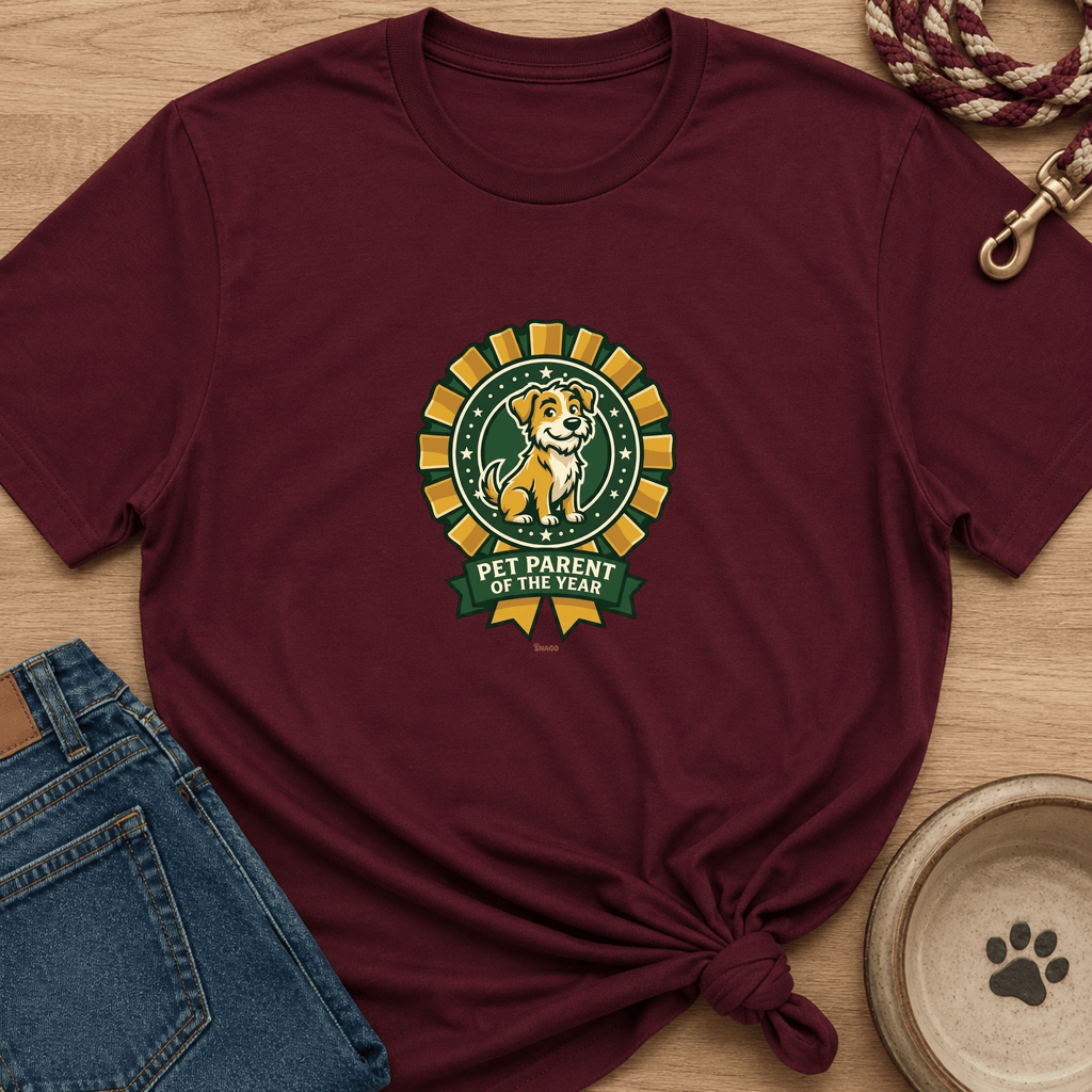 Snago T-Shirt Pet Parent Of The Year Dog and Cat Tees for Pet Parents