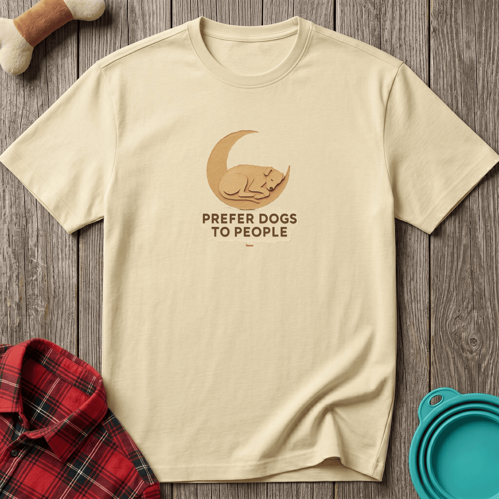 Snago T-Shirt Prefer Dogs To People Dog and Cat Tees for Pet Parents