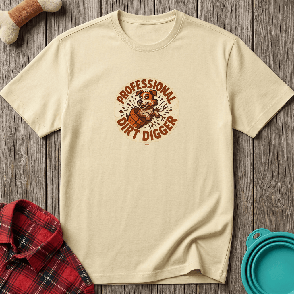 Snago T-Shirt Professional Dirt Digger Dog and Cat Tees for Pet Parents