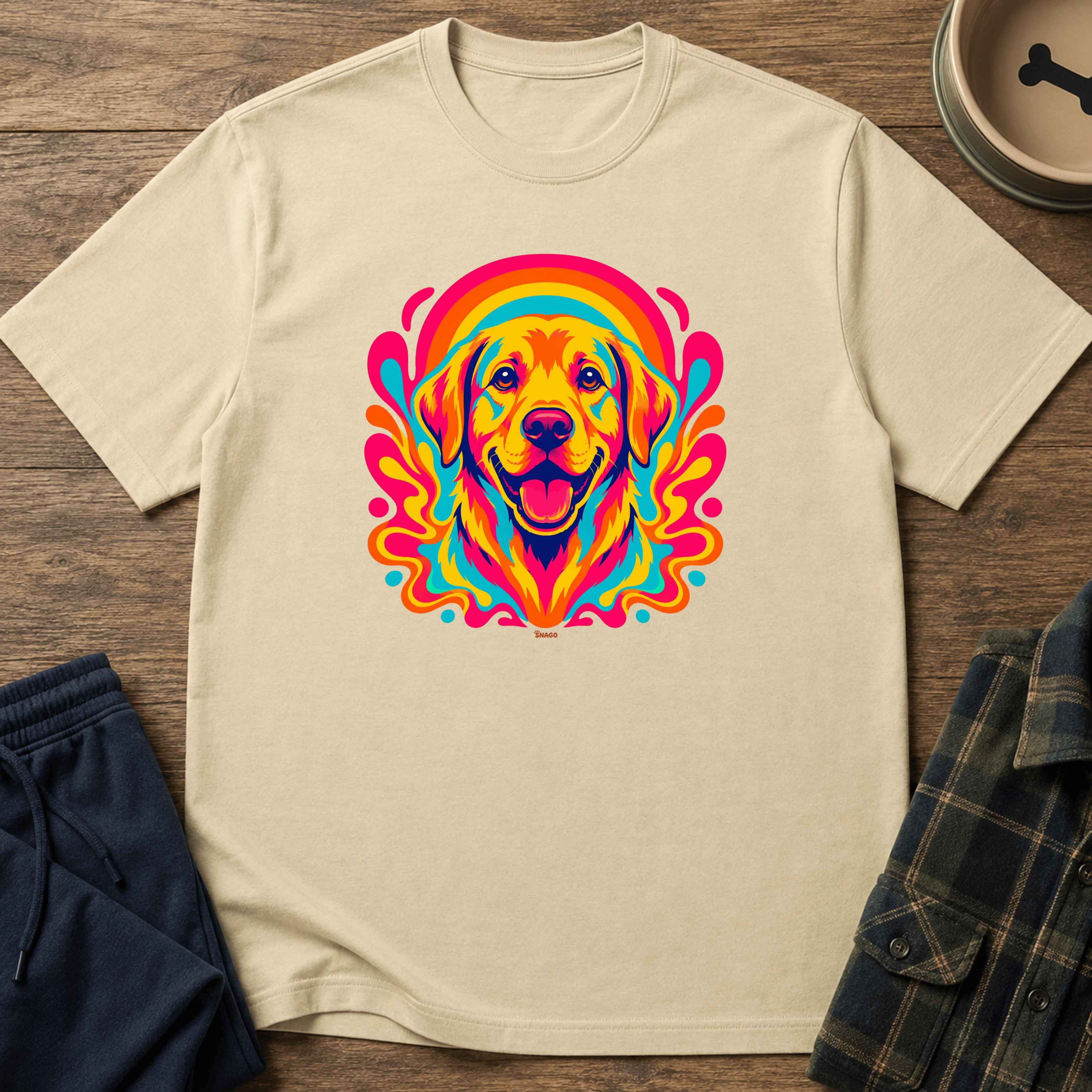 Snago T-Shirt PSYCHE-DOGGO Dog and Cat Tees for Pet Parents