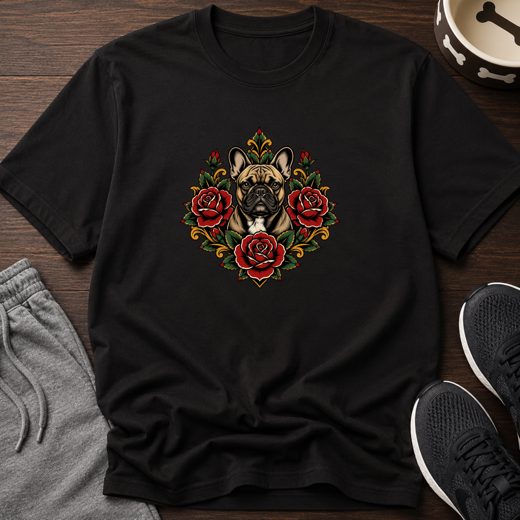 Snago T-Shirt Pugs & Flowers Dog and Cat Tees for Pet Parents