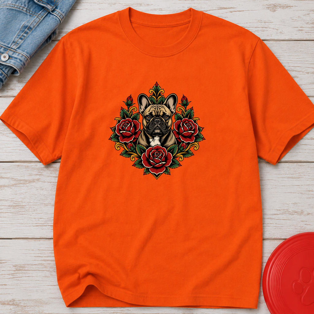 Snago T-Shirt Pugs & Flowers Dog and Cat Tees for Pet Parents