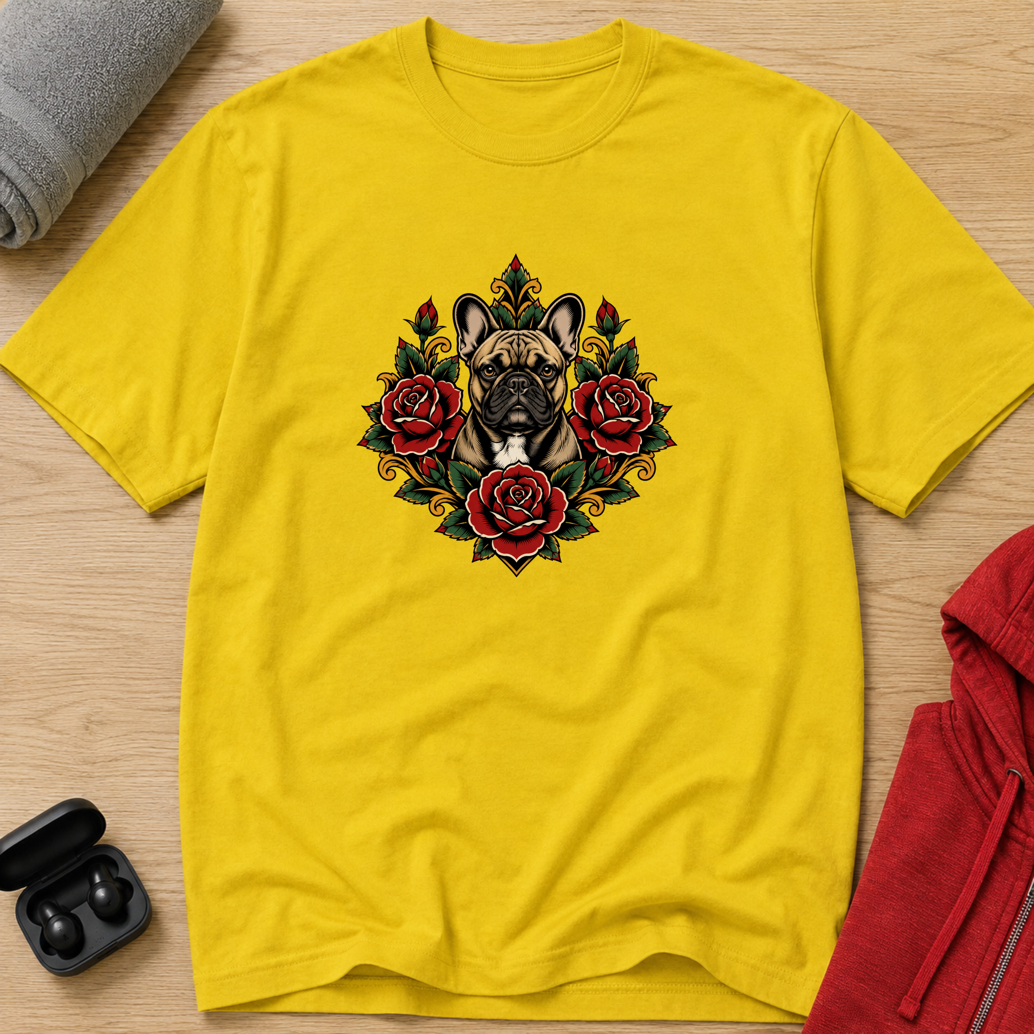 Snago T-Shirt Pugs & Flowers Dog and Cat Tees for Pet Parents