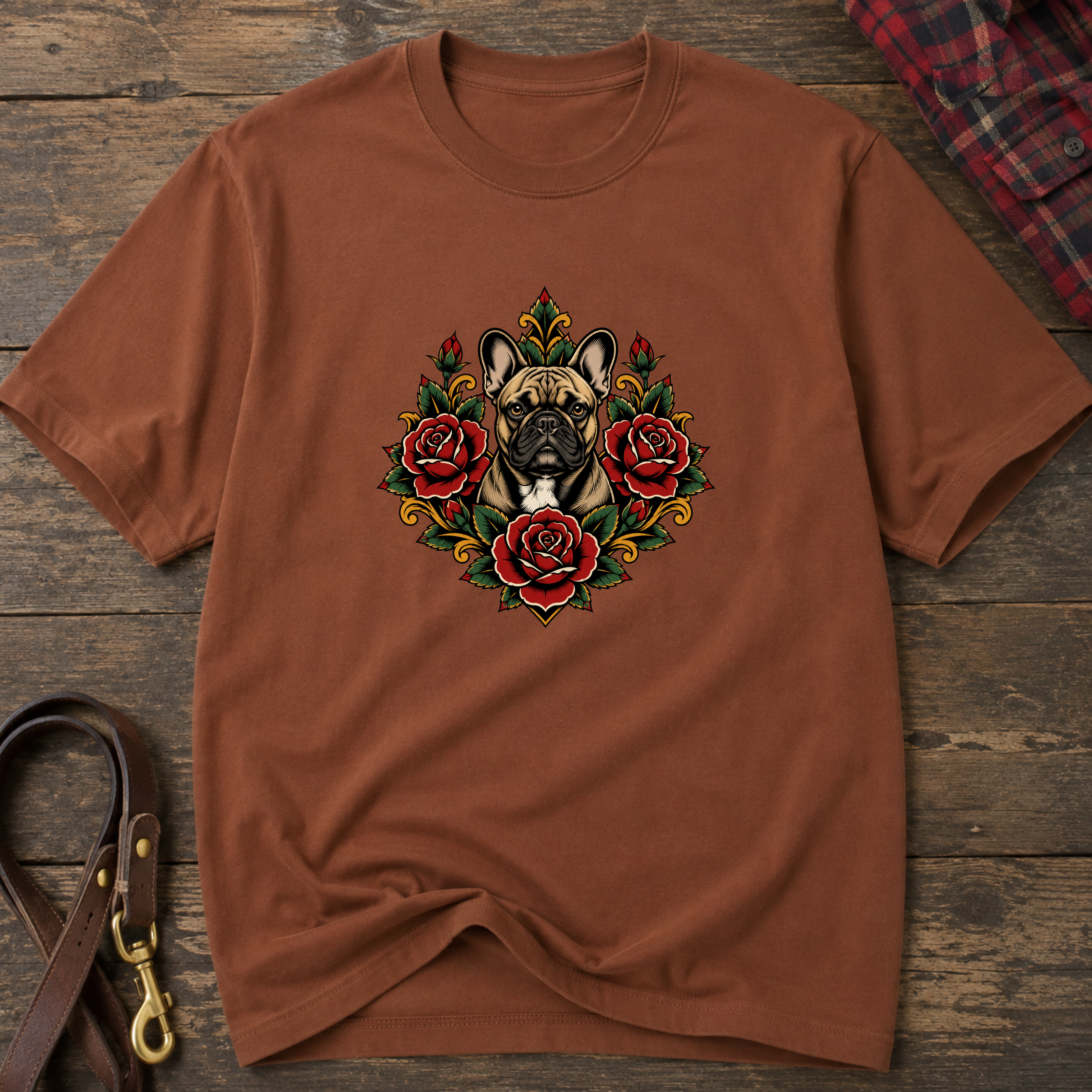 Snago T-Shirt Pugs & Flowers Dog and Cat Tees for Pet Parents
