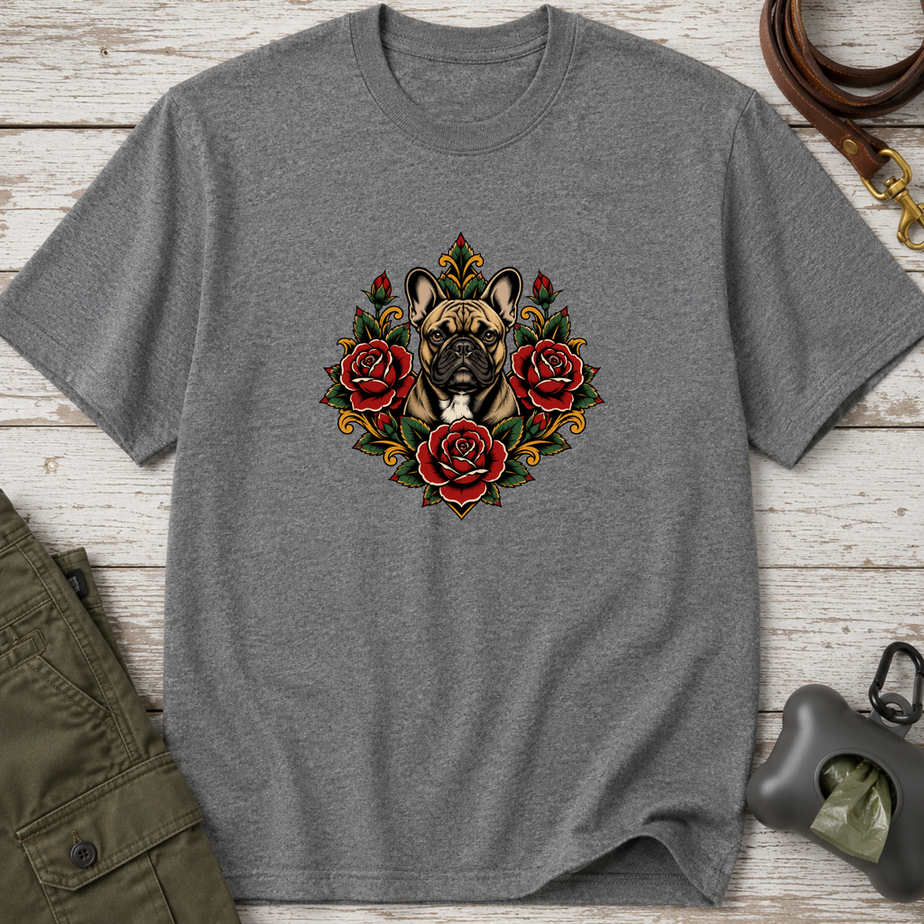 Snago T-Shirt Pugs & Flowers Dog and Cat Tees for Pet Parents