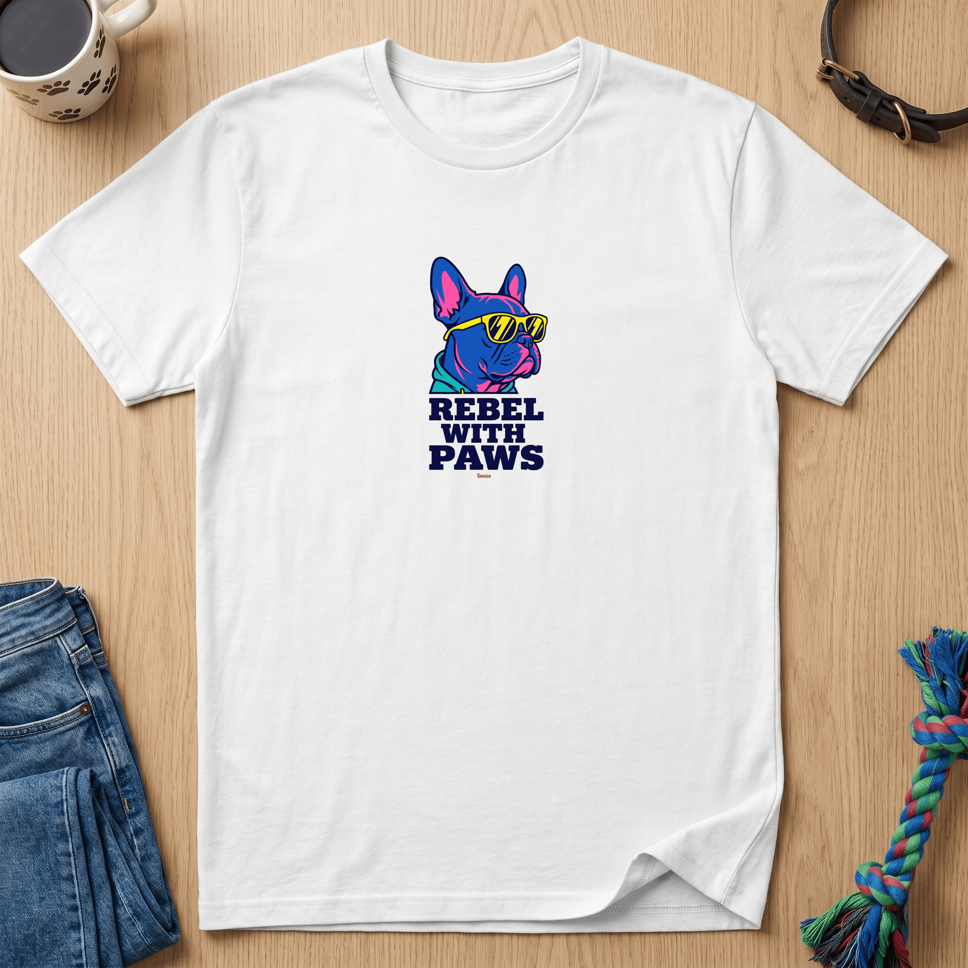 Snago T-Shirt Rebel With Paws! Dog and Cat Tees for Pet Parents