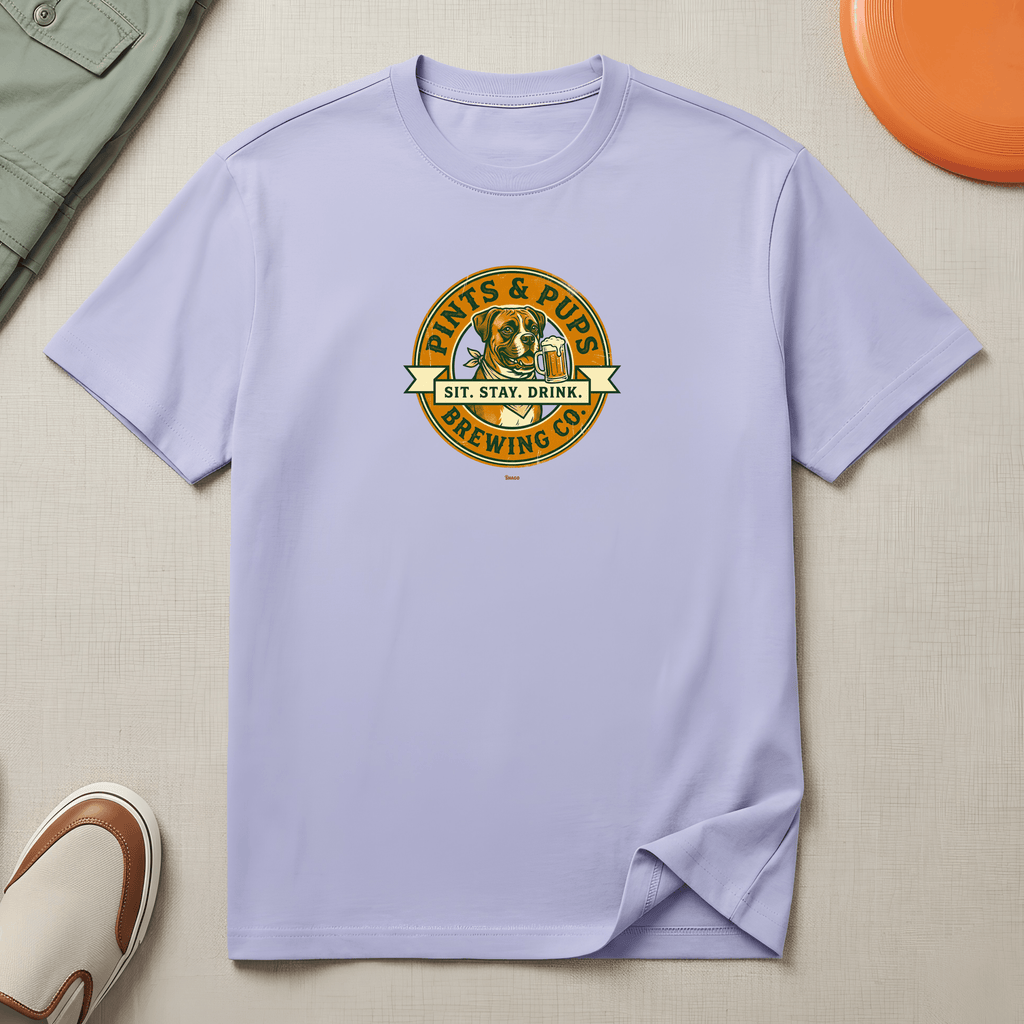 Snago T-Shirt Sit.Stay.Drink. Dog and Cat Tees for Pet Parents